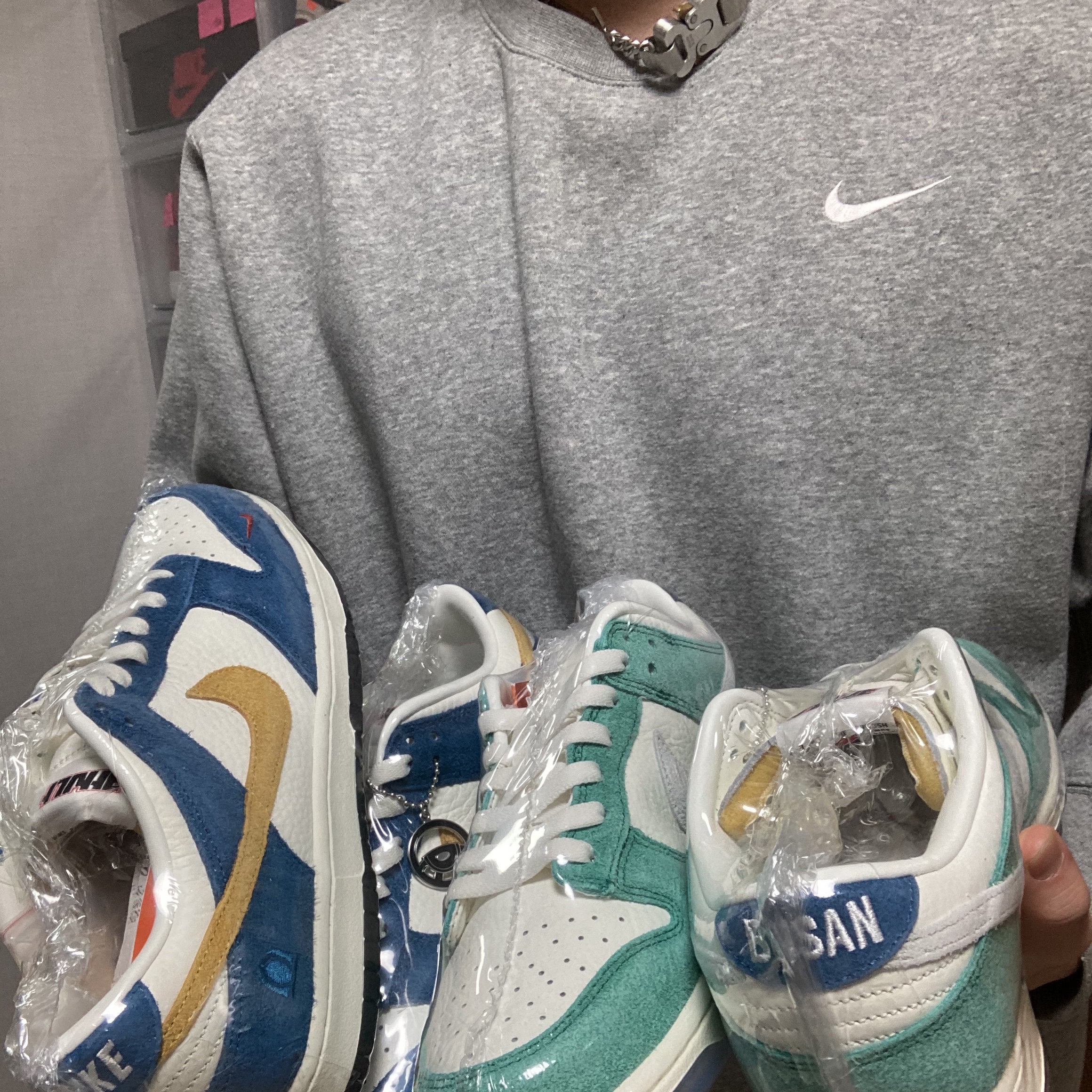 Nike x Kasina Dunk Low 80's Bus, Nike x Kasina Dunk Low Road Sign - Kasina Exclusive 착용 스타일