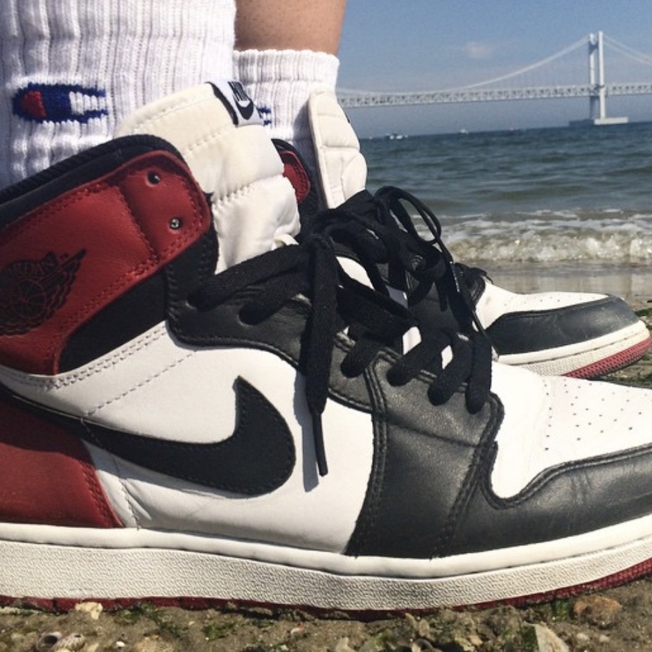 Jordan 1 Retro High OG Black Toe 2016 착용 스타일