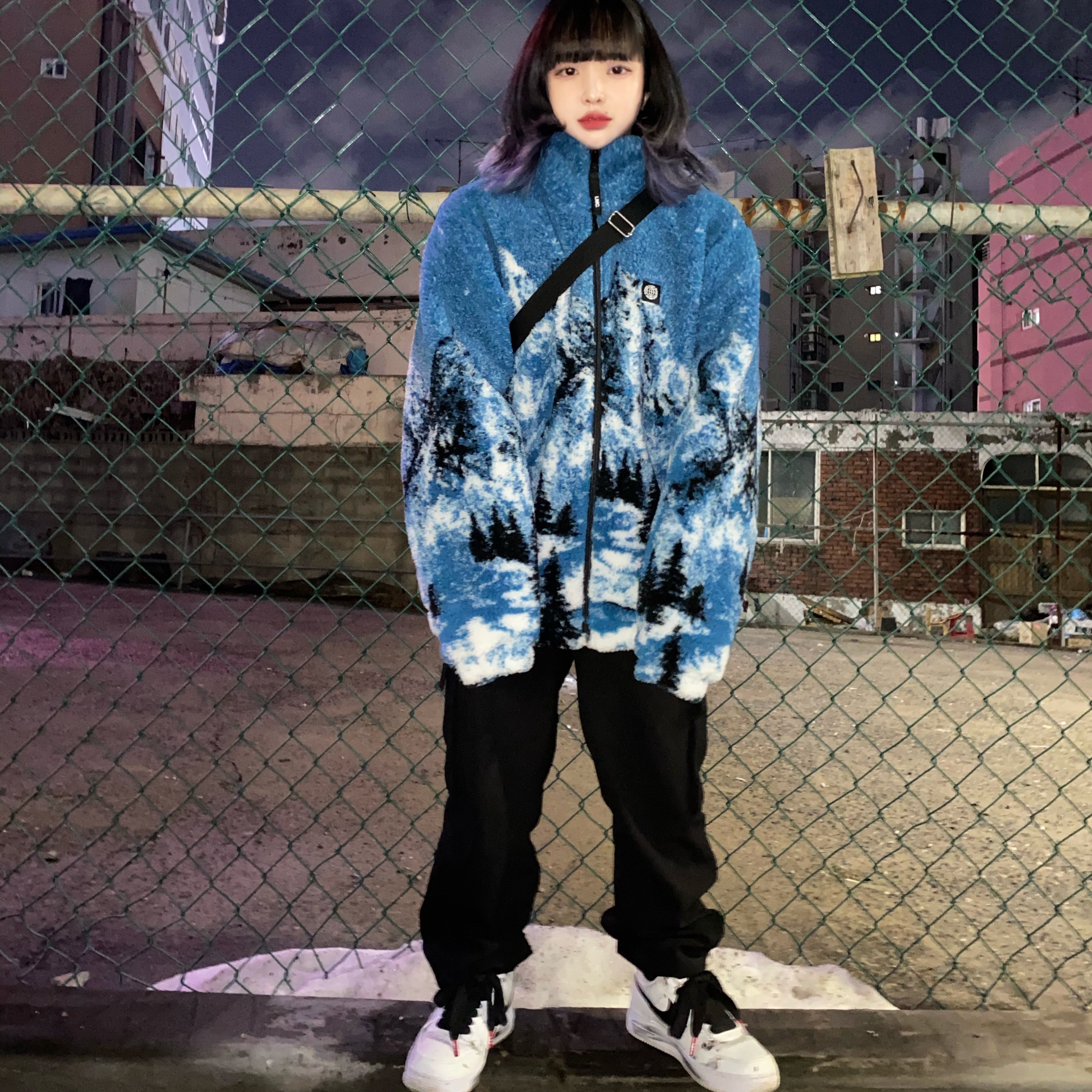 Nike x Peaceminusone Air Force 1 Low Para-Noise 2.0 착용 스타일