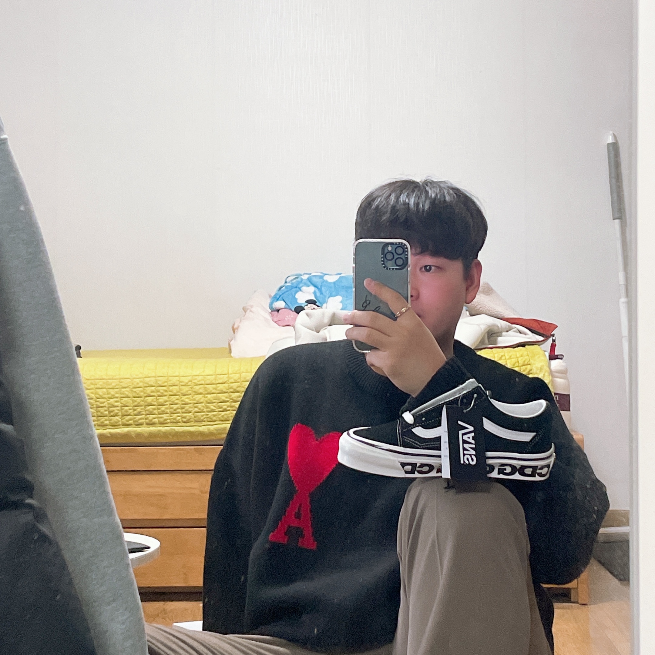 Vans Vault x CDG OG Old Skool LX Side Wall 착용 스타일