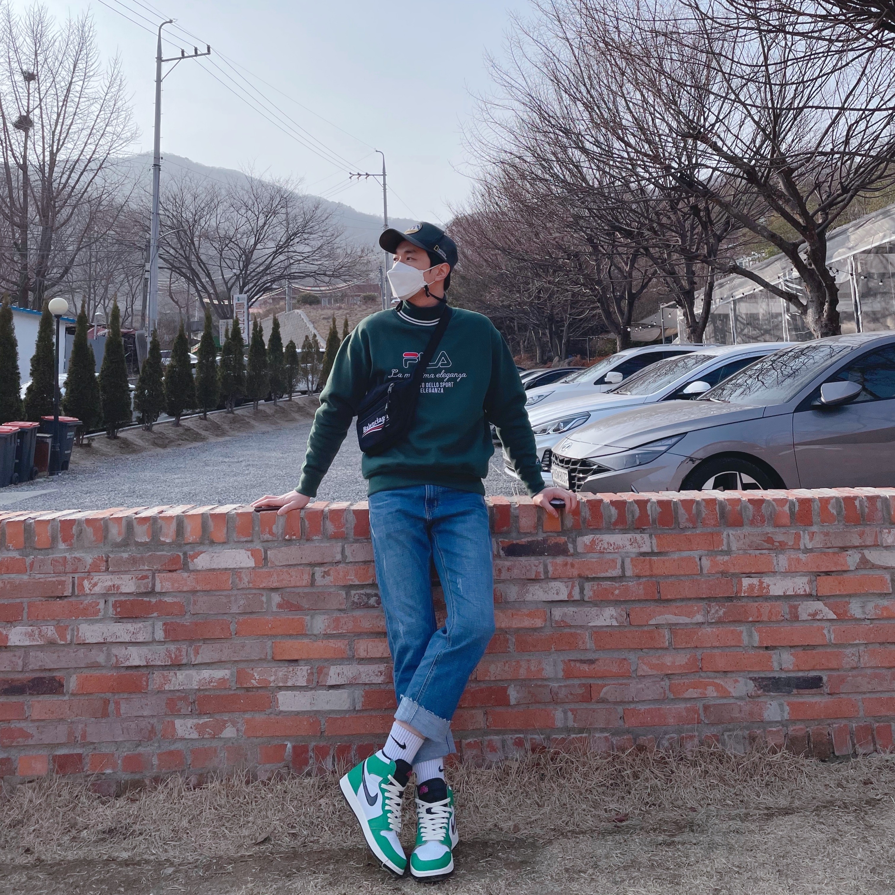 (W) Jordan 1 Retro High OG Lucky Green 착용 스타일