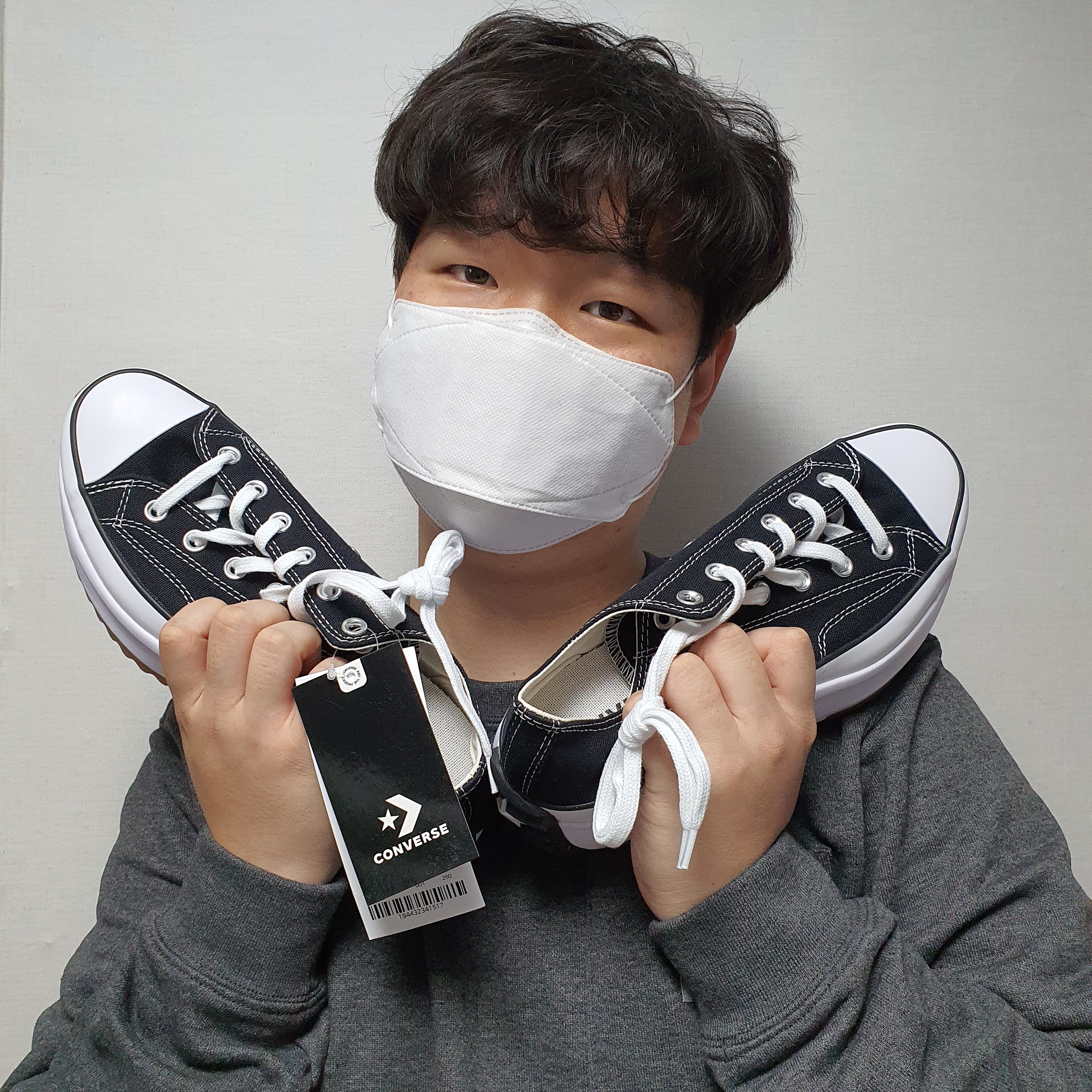 Converse Run Star Hike Low Black 착용 스타일