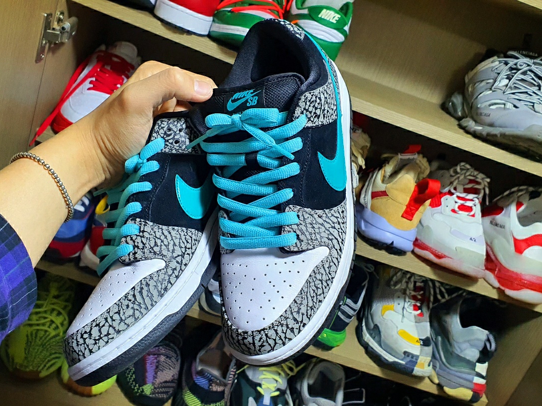 Nike SB Dunk Low Pro Clear Jade 착용 스타일 - 1
