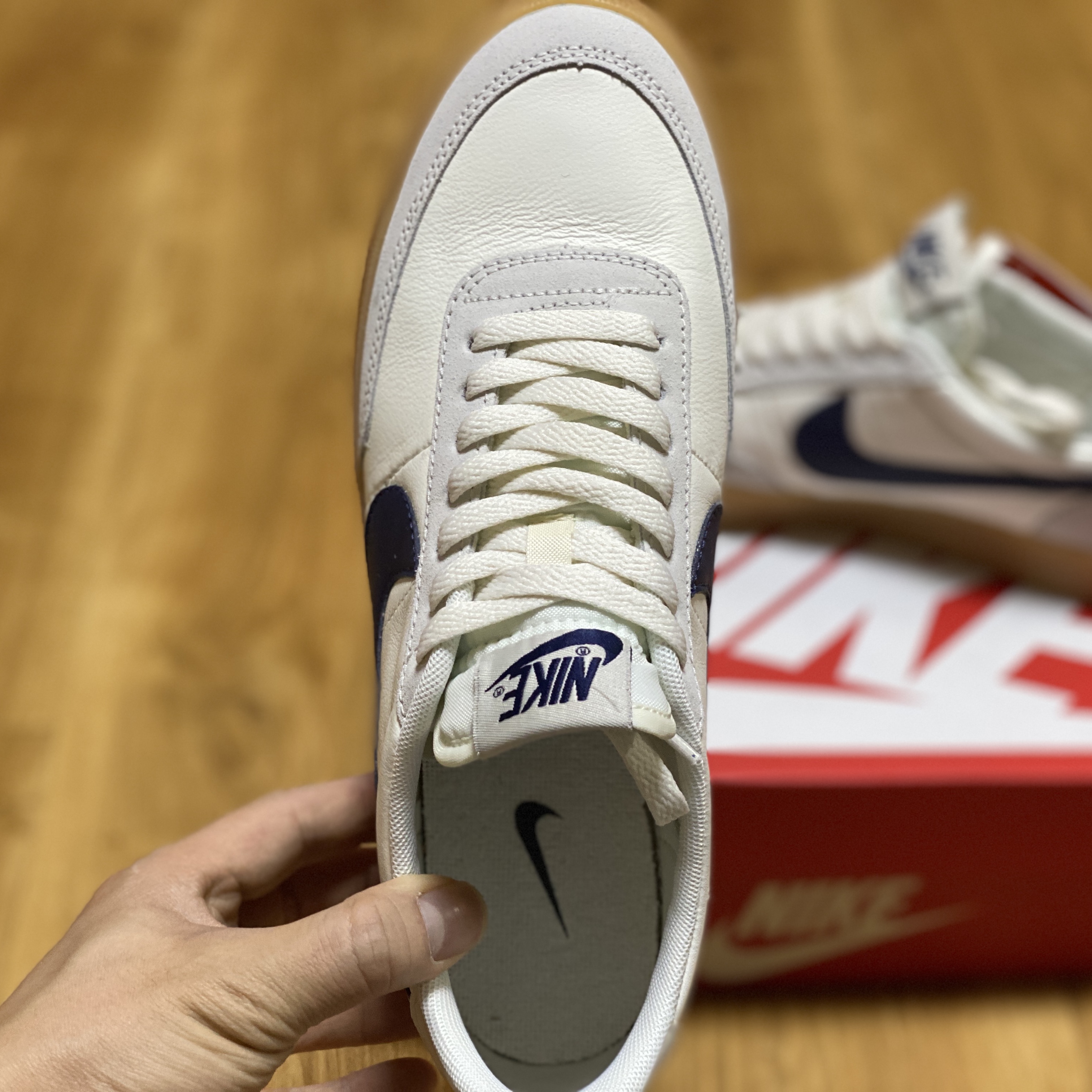 Nike x J.Crew Killshot 2 Sail Midnight Navy 착용 스타일 - 2