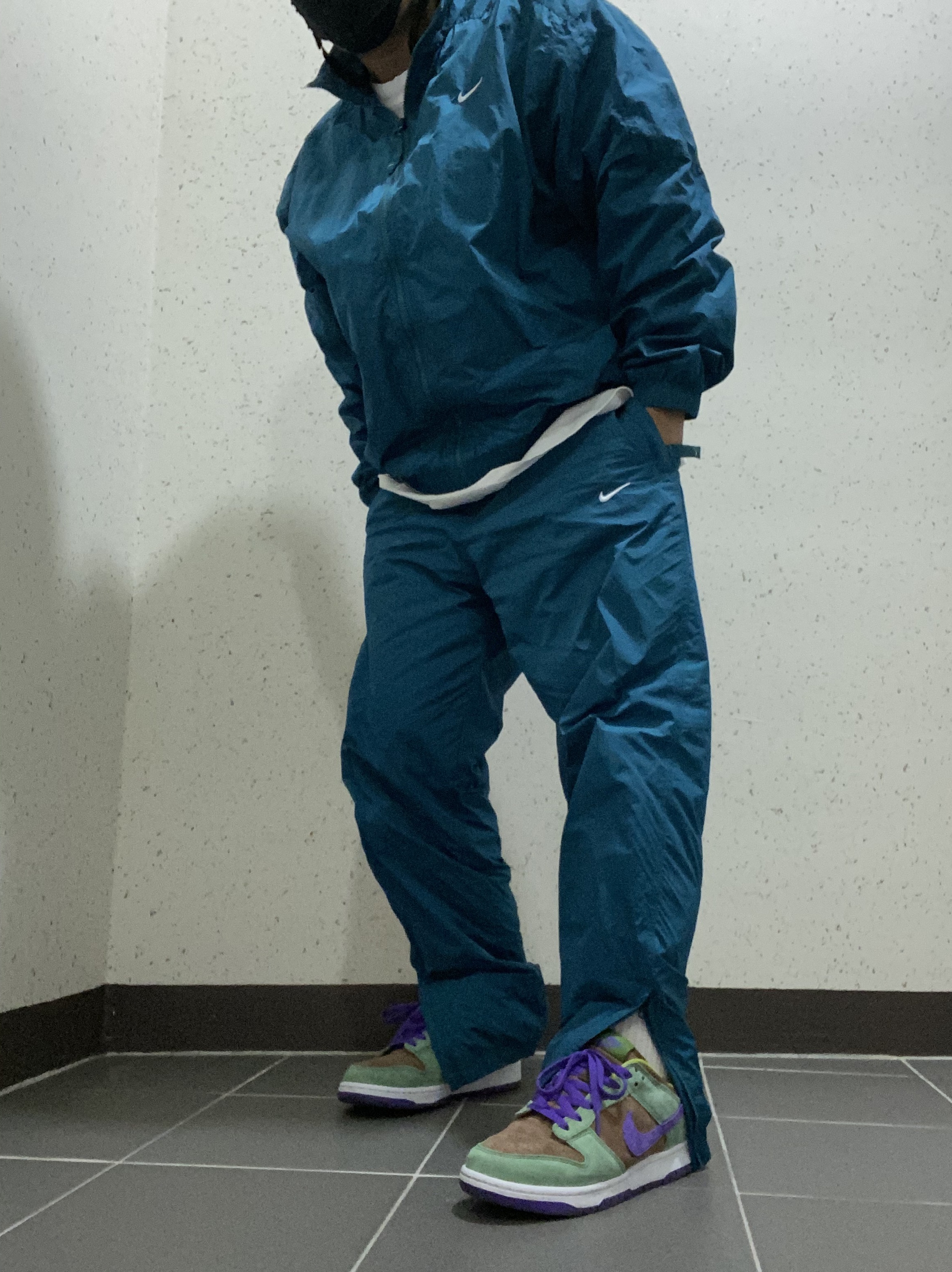 Adidas x OAMC Type O-2R Off White, Nike SB Dunk Low Pro Mystic Navy 착용 스타일 - 4