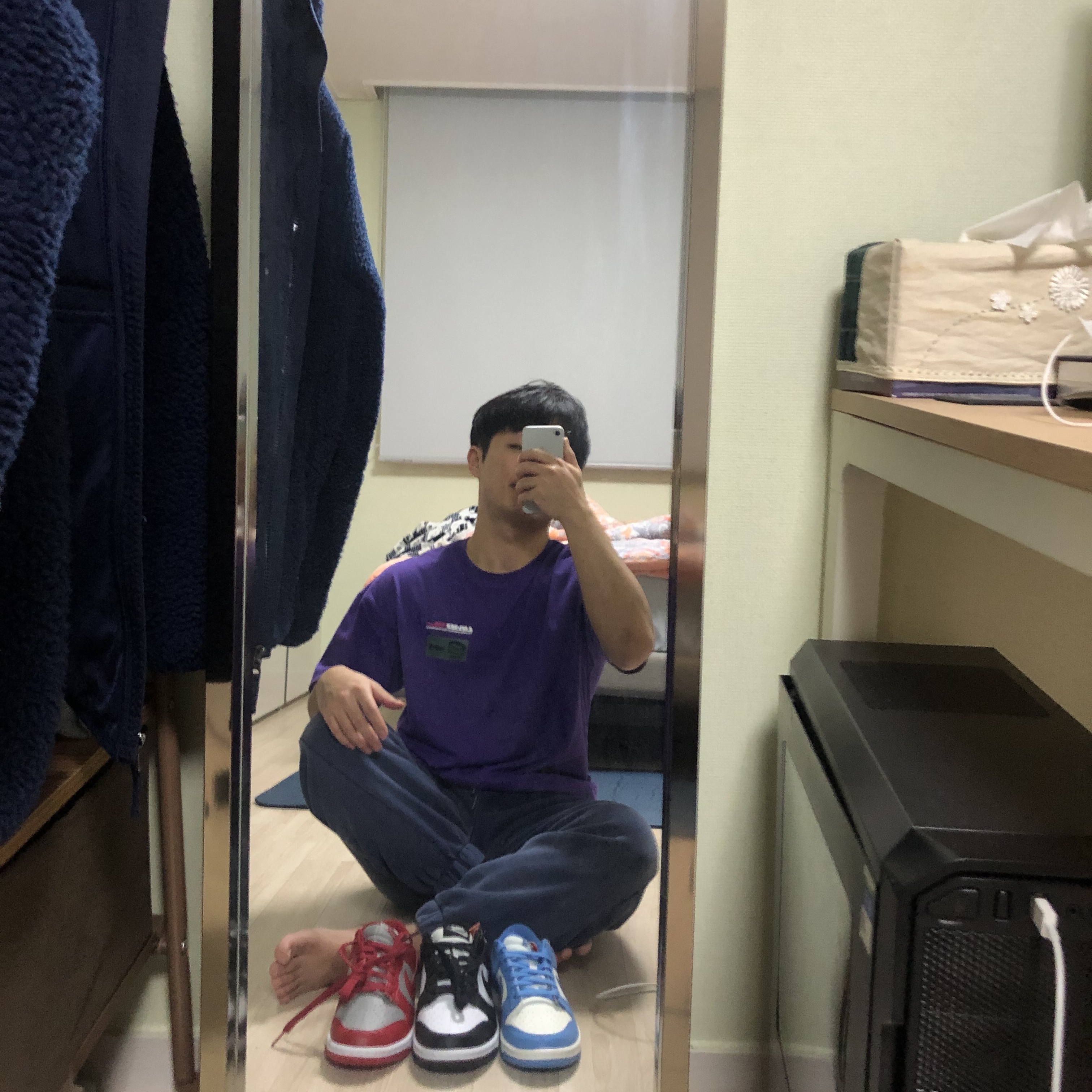 Nike Dunk Low Retro Black, Nike Dunk Low Retro Medium Grey 착용 스타일