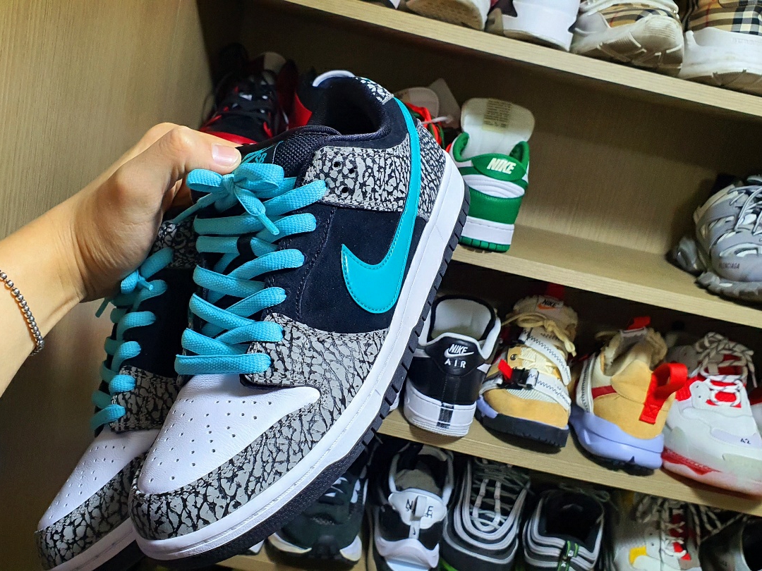 Nike SB Dunk Low Pro Clear Jade 착용 스타일 - 2