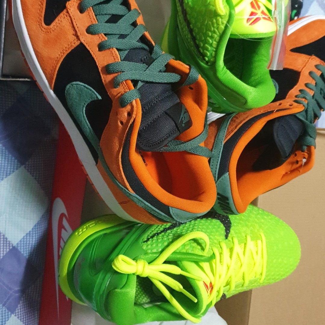 Nike Kobe 6 Protro Green Apple, Nike Dunk Low SP Ceramic 착용 스타일