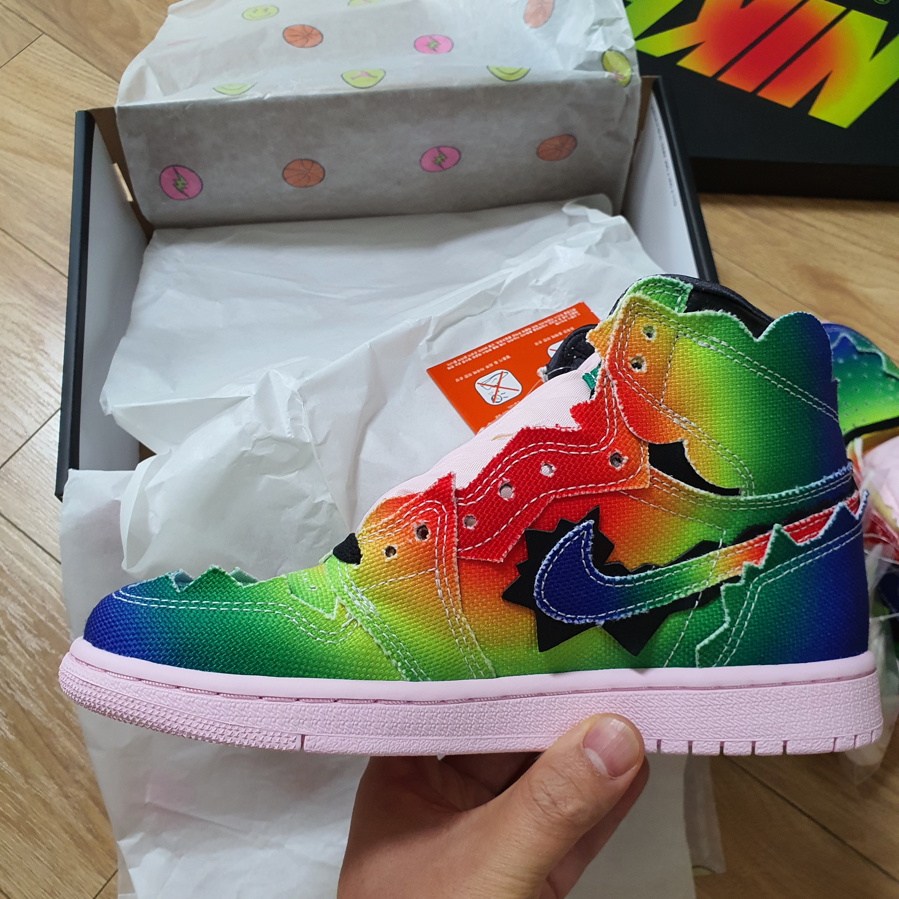 Jordan 1 x J Balvin Retro High OG 착용 스타일 - 1