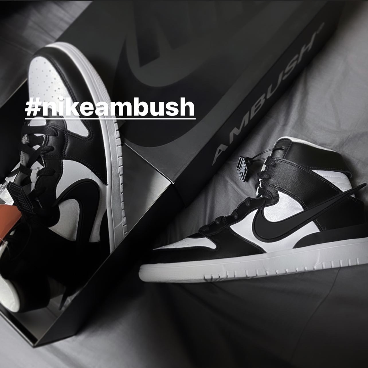 Nike x Ambush Dunk High Black 착용 스타일