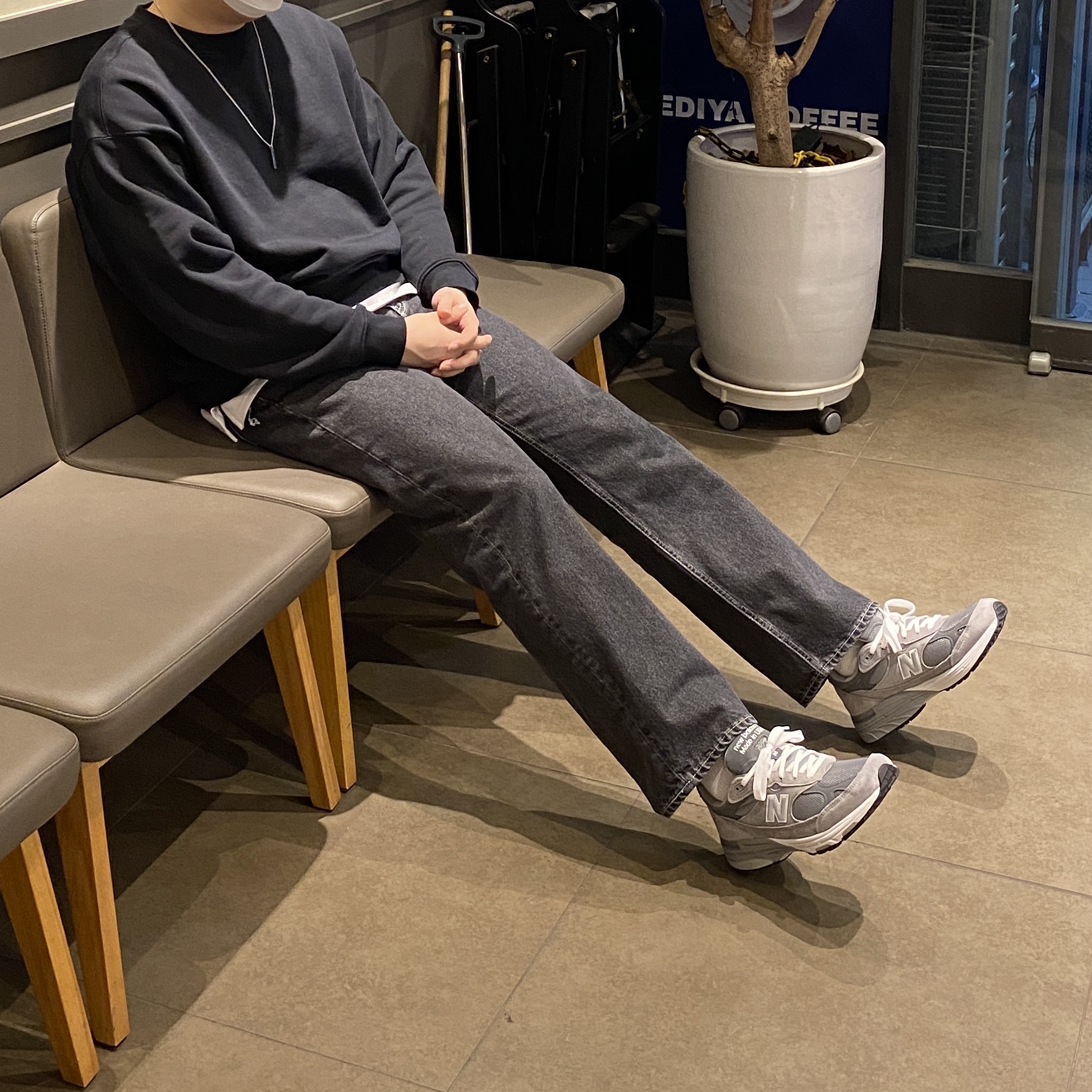 New Balance 993 Made in USA Grey - D Standard 착용 스타일