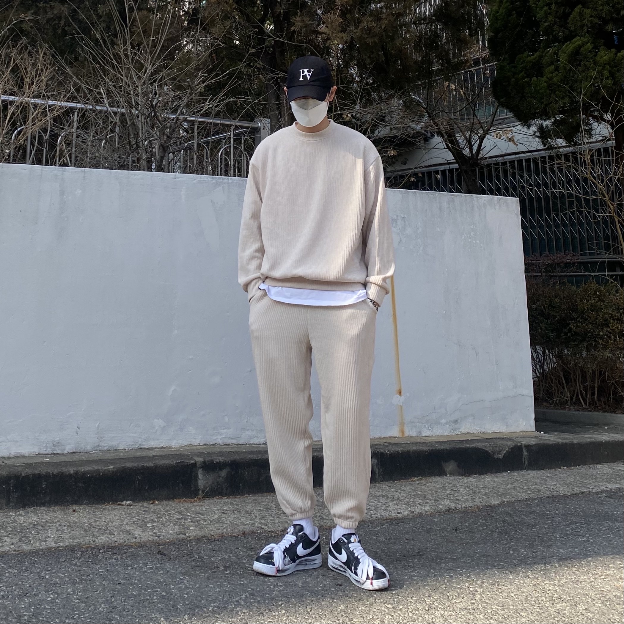 Nike x Peaceminusone Air Force 1 Low Para-Noise 착용 스타일 - 1