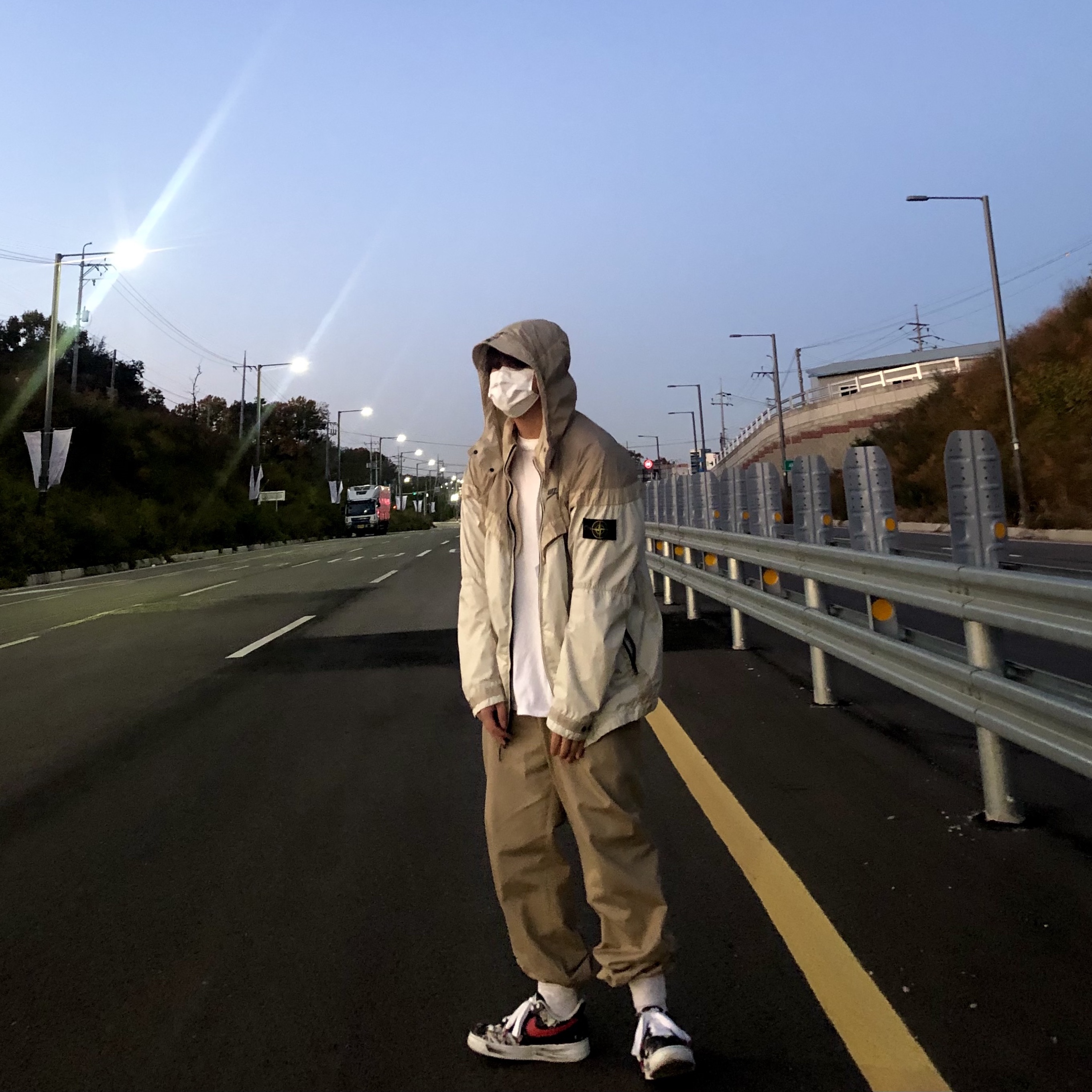 Nike x Peaceminusone Air Force 1 Low Para-Noise - Korea Exclusive 착용 스타일