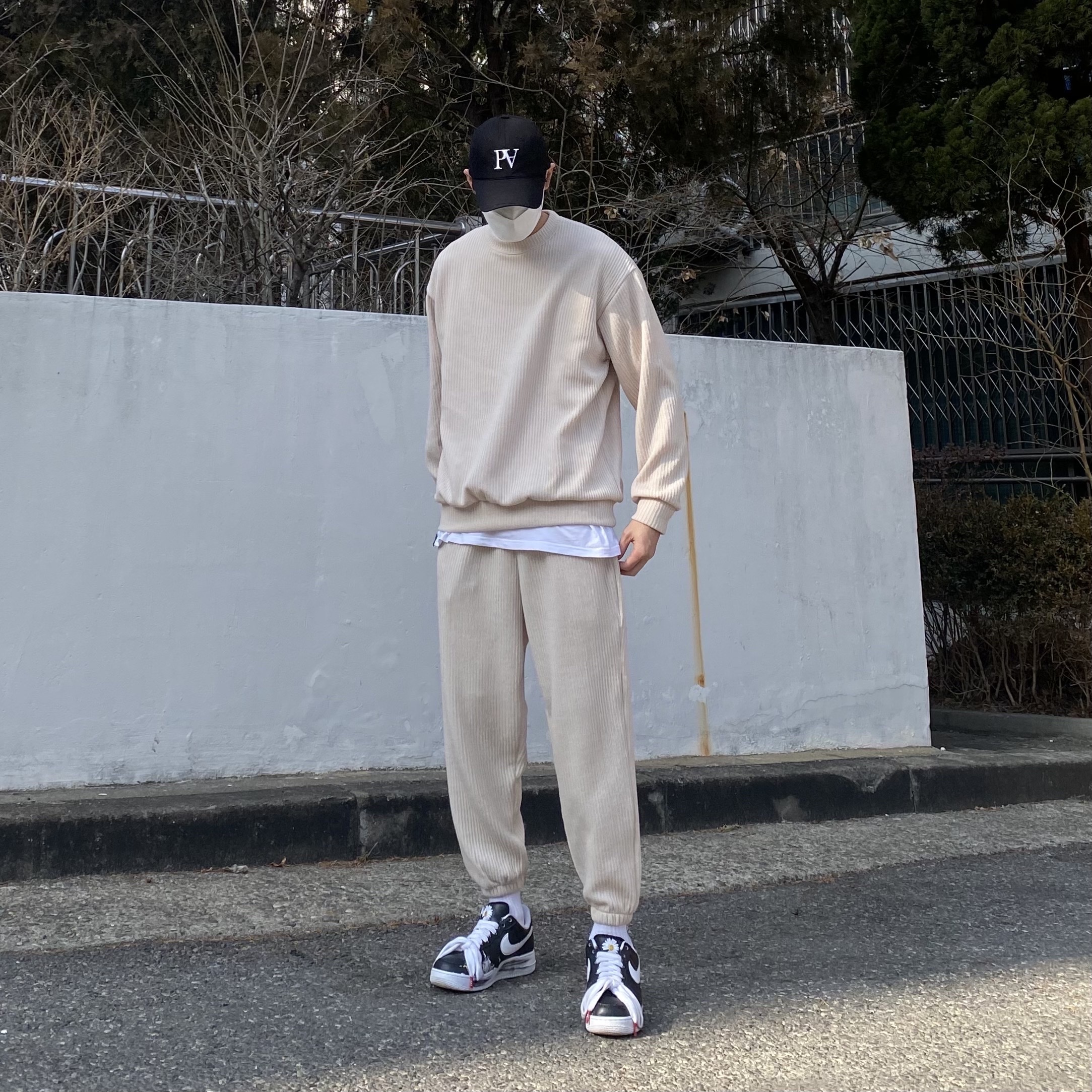 Nike x Peaceminusone Air Force 1 Low Para-Noise 착용 스타일 - 2