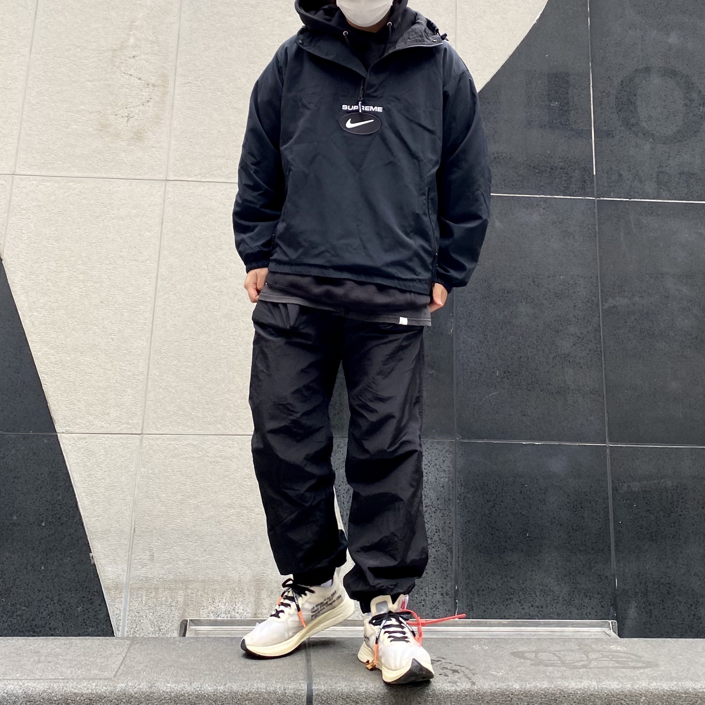 Supreme x Nike Jewel Reversible Ripstop Anorak Black - 20FW, Nike x Off-White Zoom Fly SP The Ten 착용 스타일