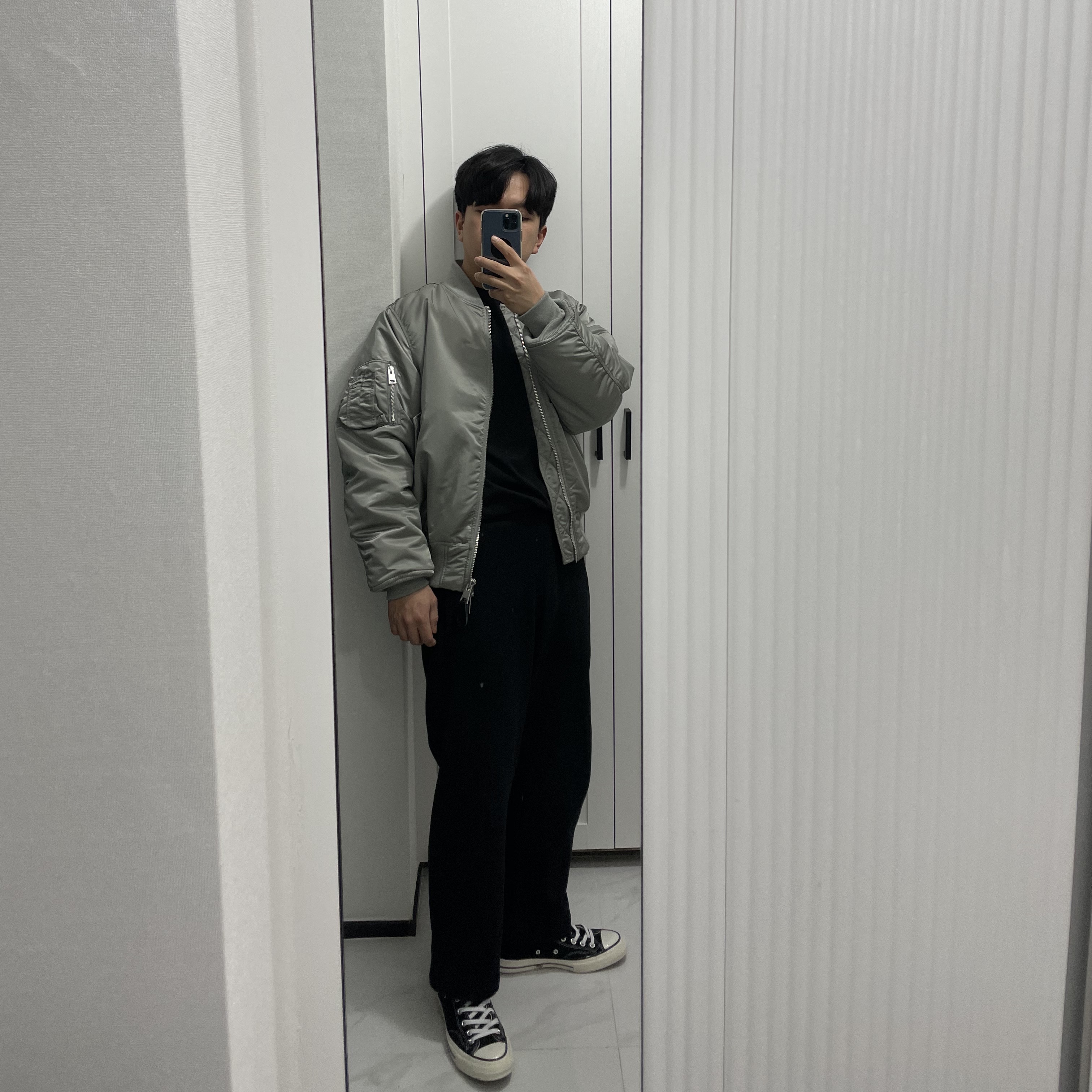 Converse Chuck 70 Hi Black 착용 스타일