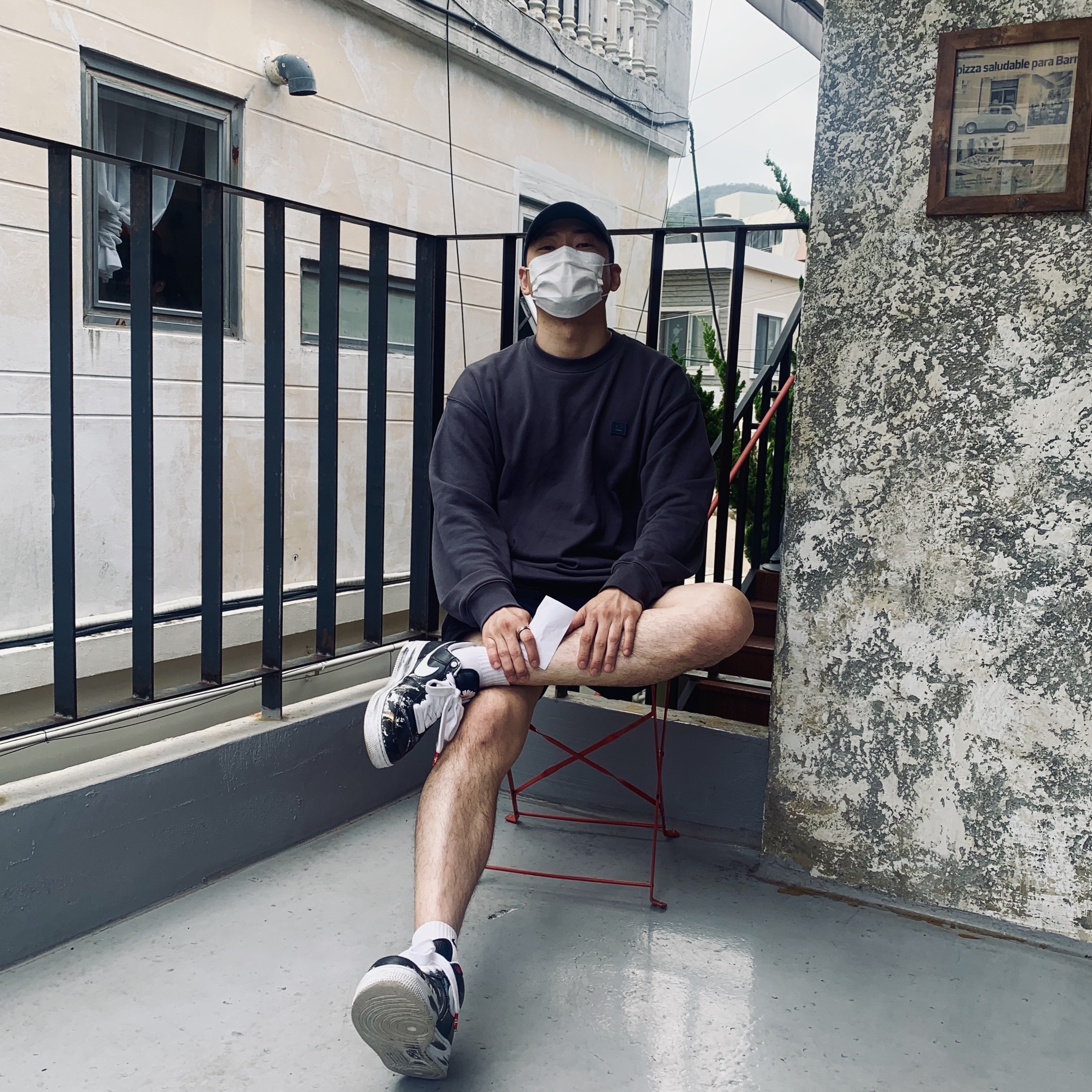 Nike x Peaceminusone Air Force 1 Low Para-Noise 착용 스타일