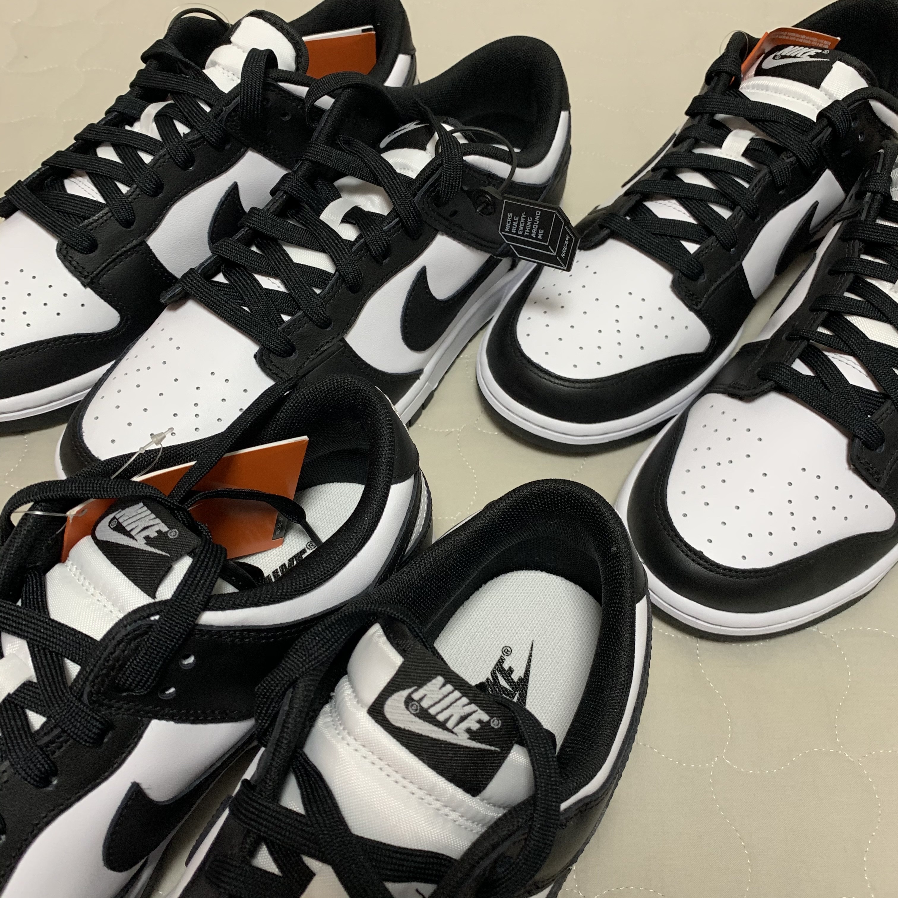 Nike Dunk Low Retro Black, (W) Nike Dunk Low Black 착용 스타일 - 1