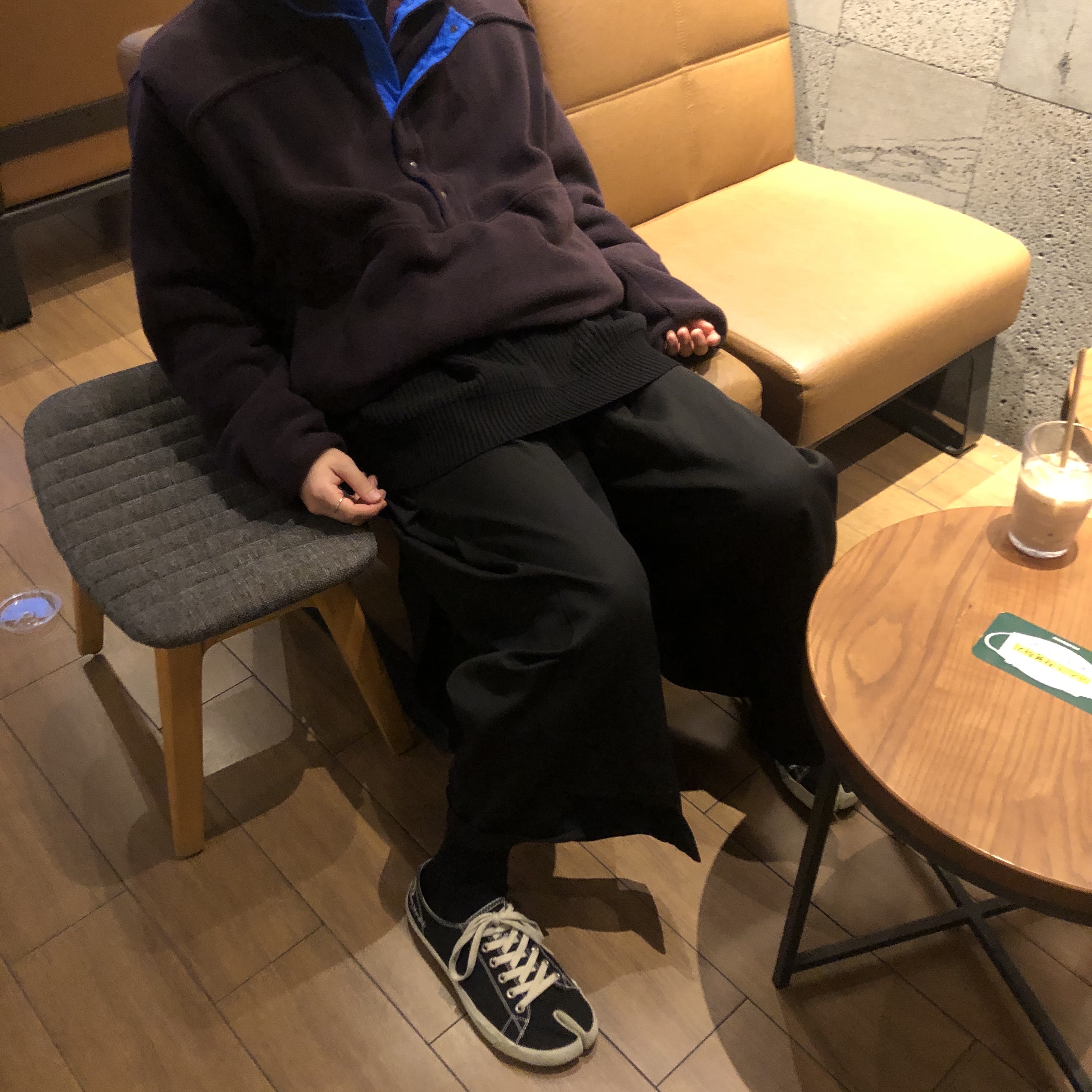 Maison Margiela Tabi Low Black 착용 스타일