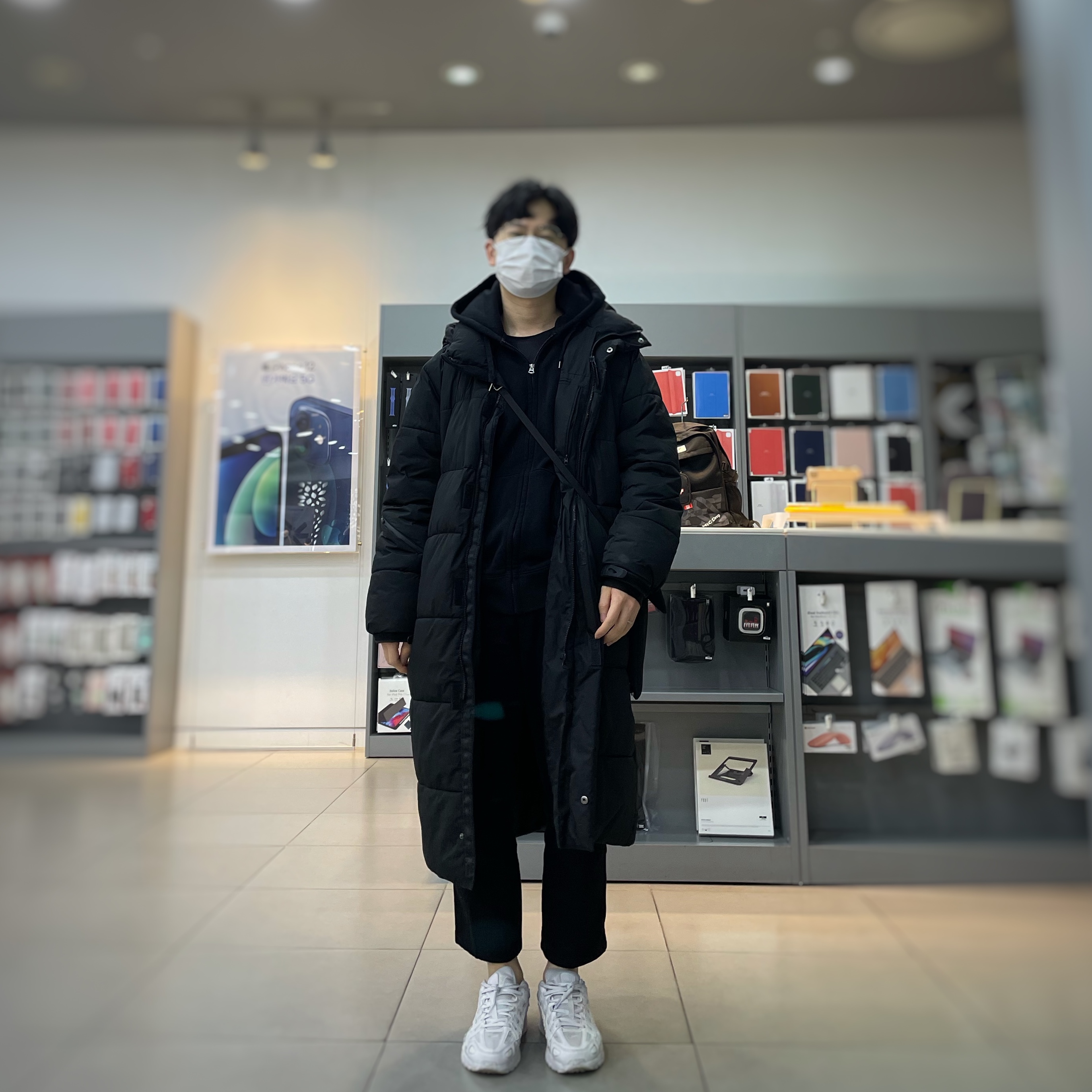 (W) Nike P-6000 White 착용 스타일