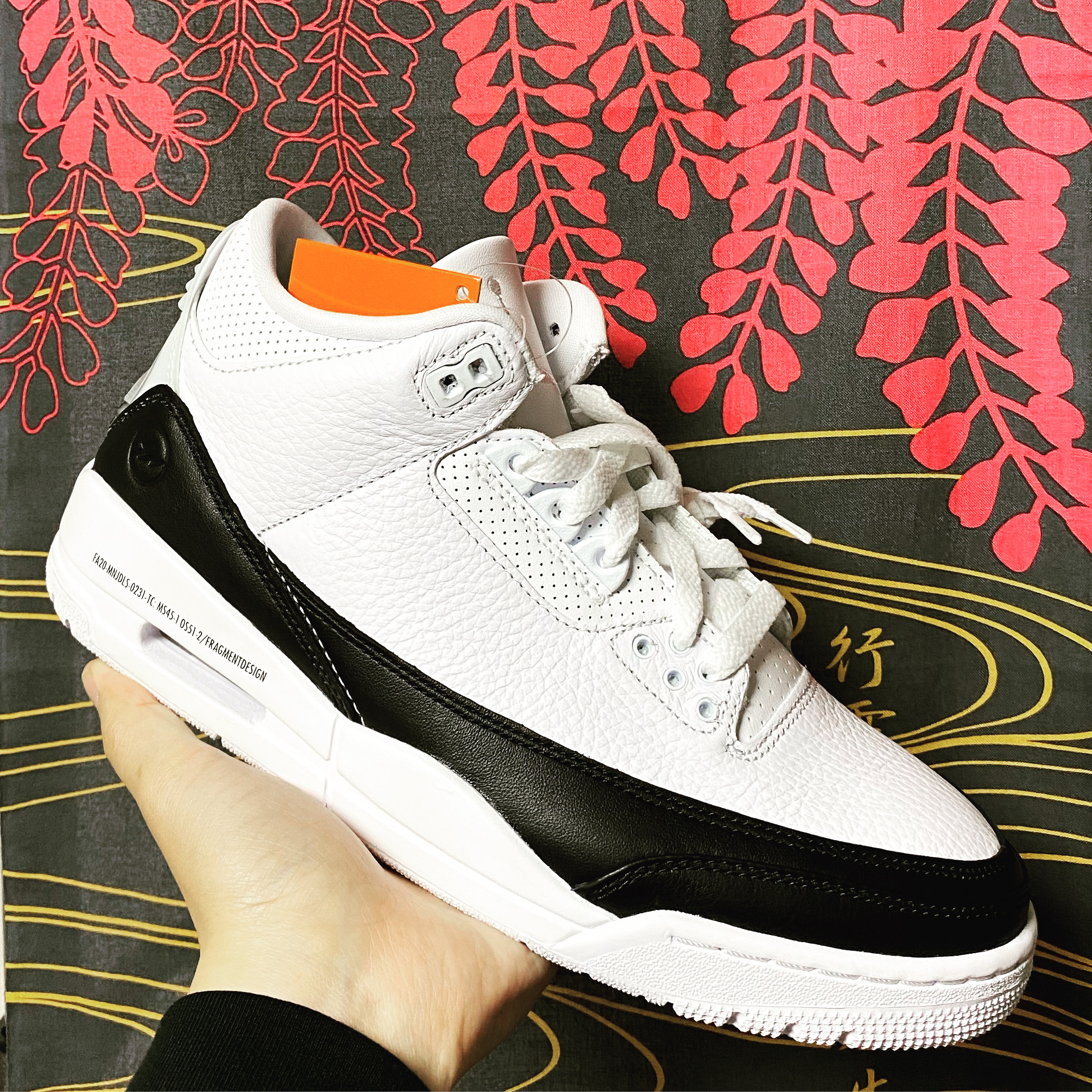 Jordan 3 x Fragment Retro SP White Black 착용 스타일