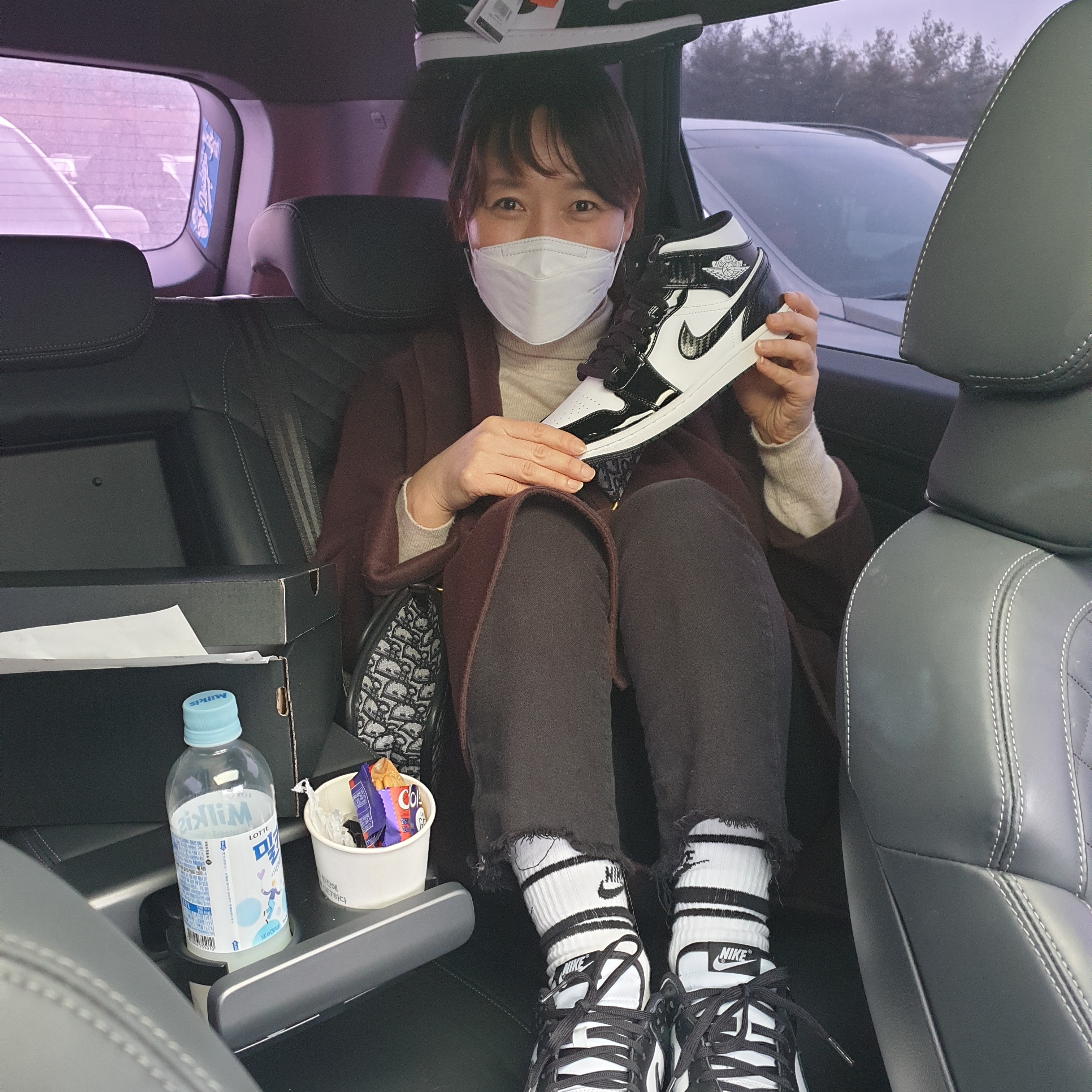 Jordan 1 Mid SE ASW Black, (W) Nike Dunk Low Black 착용 스타일