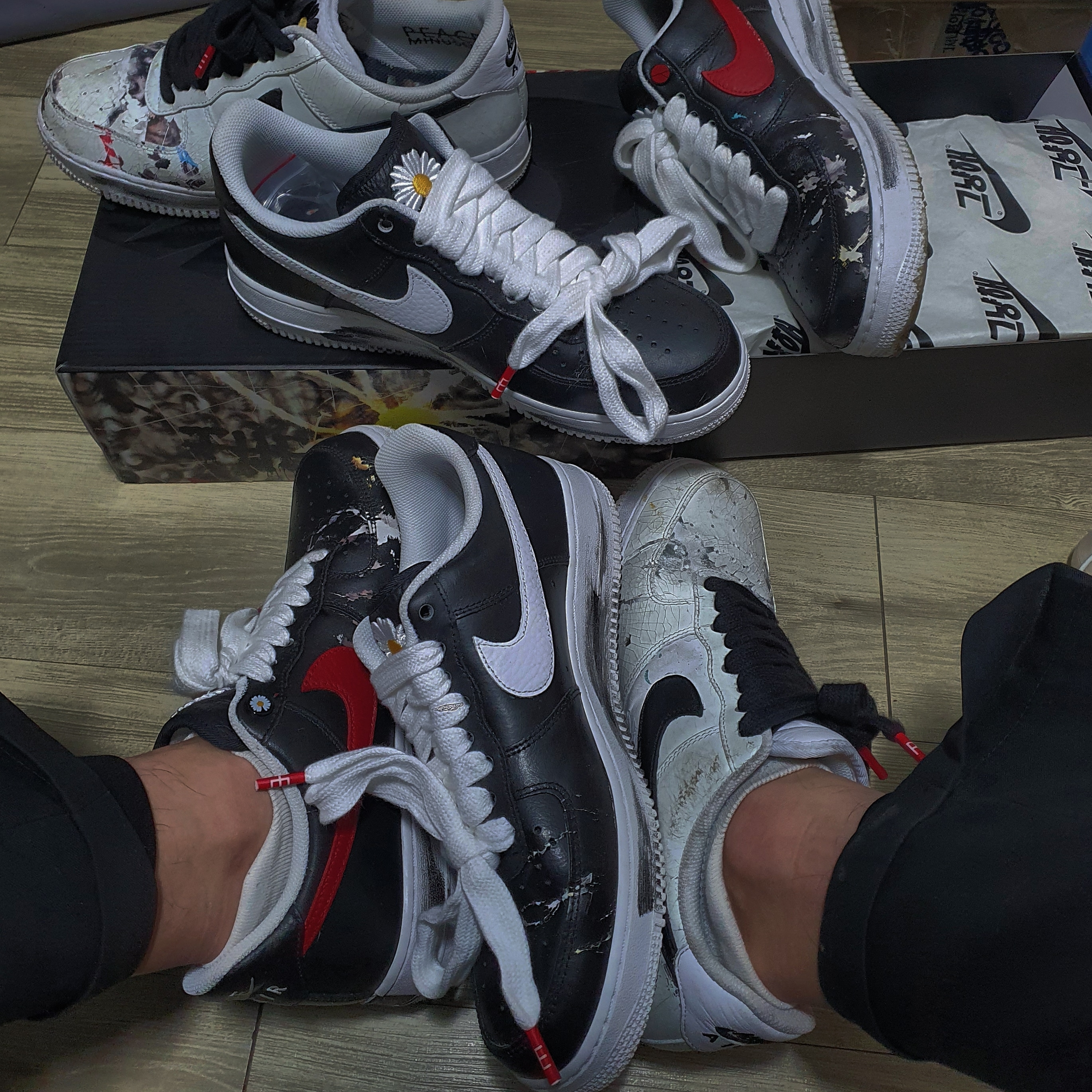 Nike x Peaceminusone Air Force 1 Low Para-Noise 2.0, Nike x Peaceminusone Air Force 1 Low Para-Noise 착용 스타일