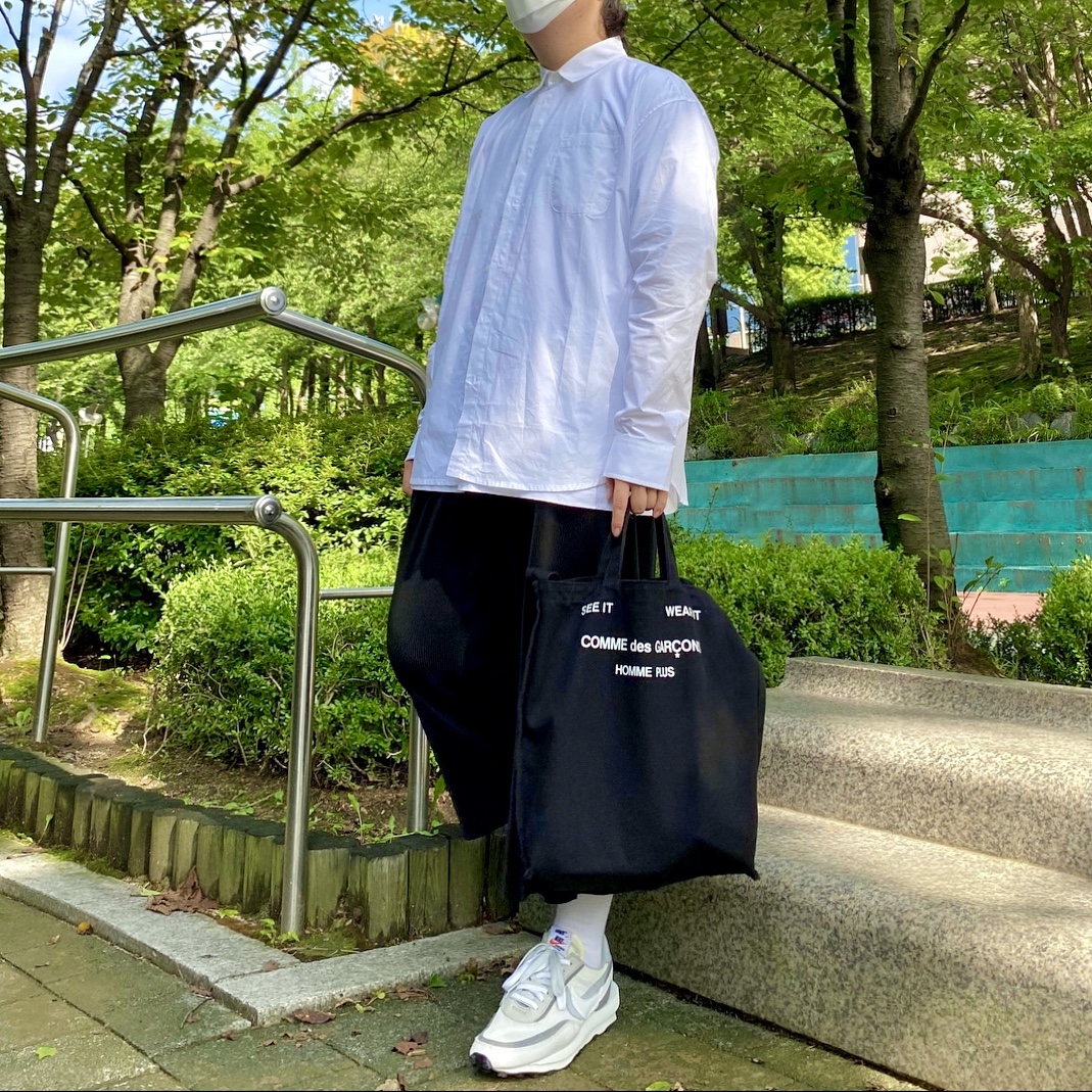 Nike x Sacai LDWaffle Summit White 착용 스타일