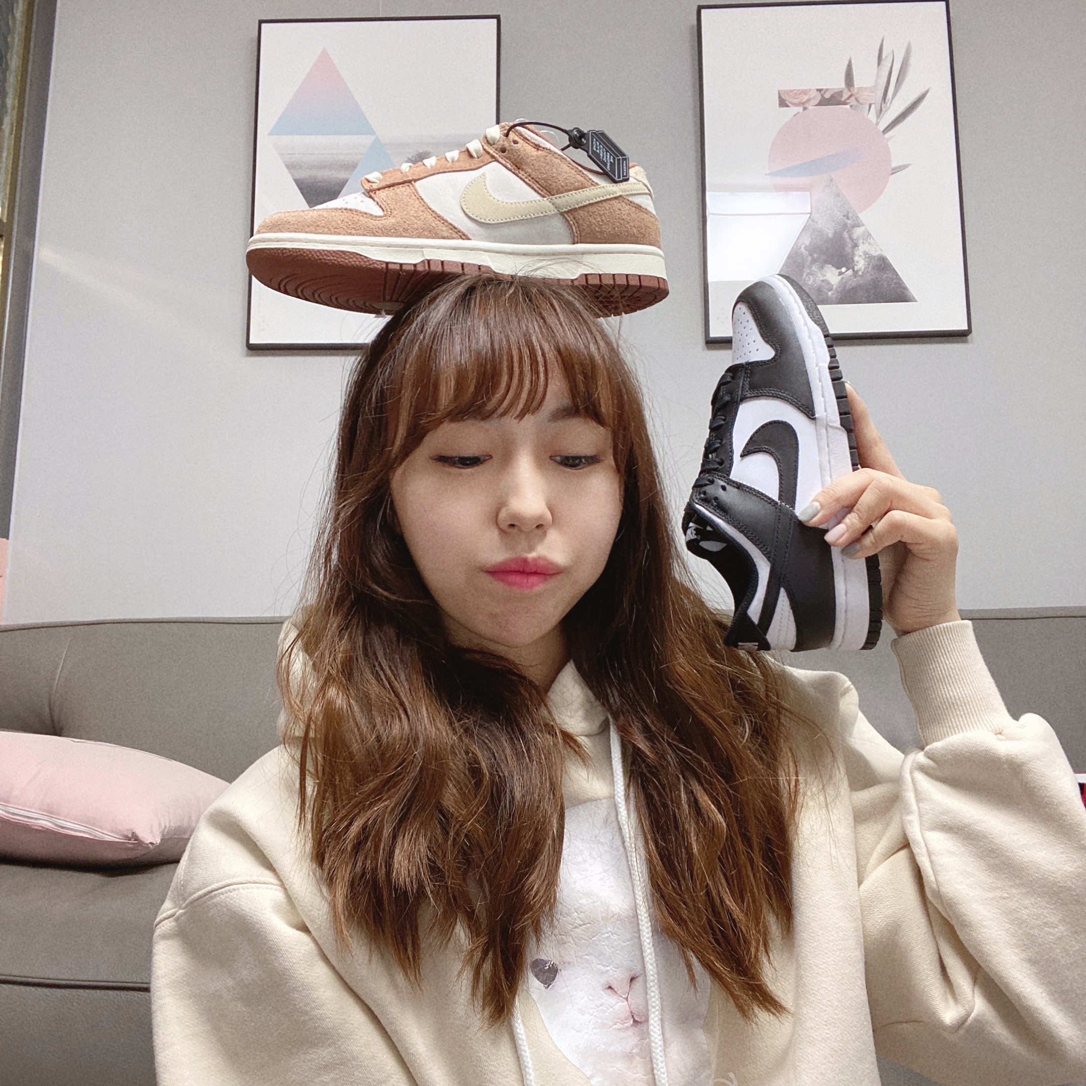 Nike Dunk Low Pro Premium Medium Curry, (W) Nike Dunk Low Black 착용 스타일