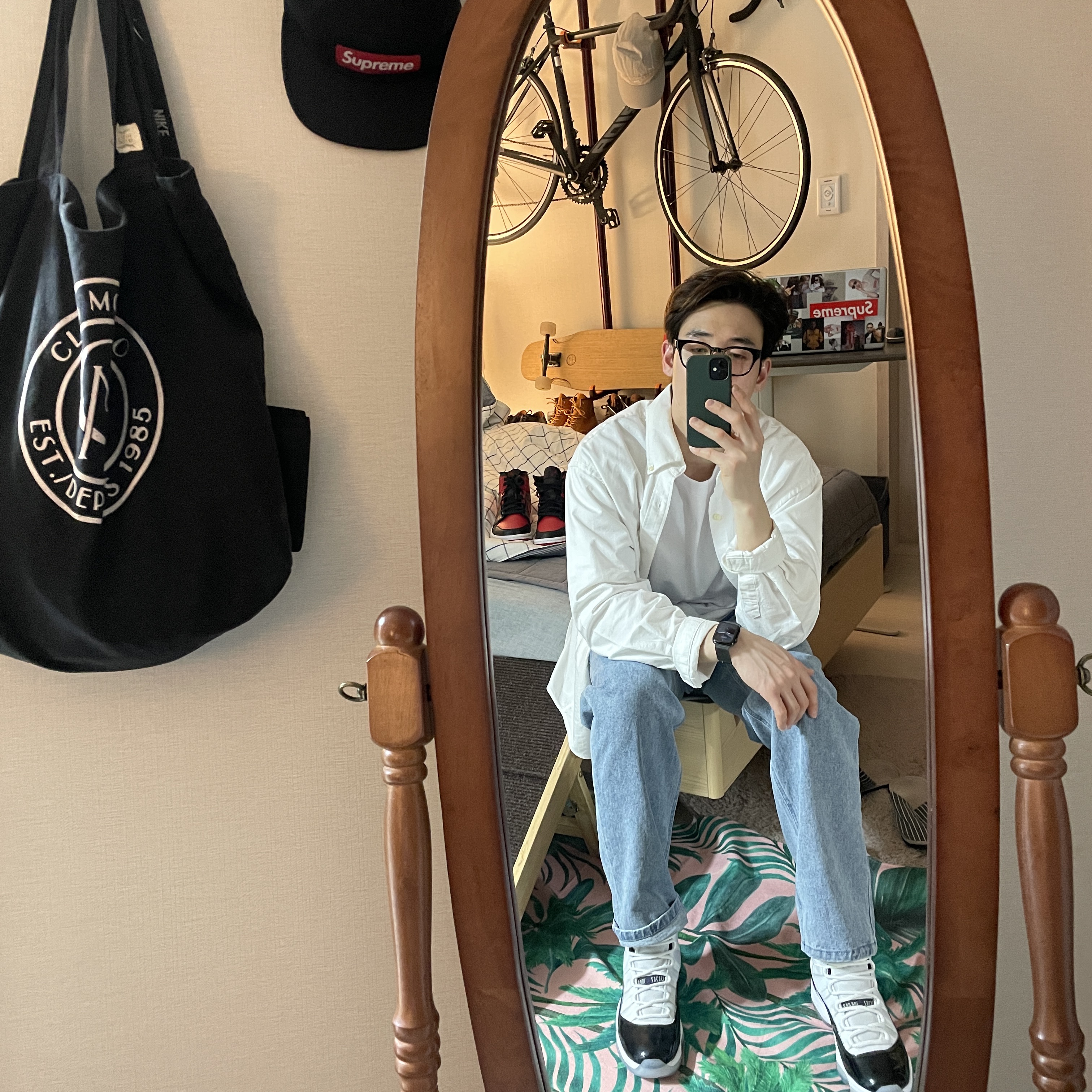 Jordan 11 Retro Concord 2018 착용 스타일 - 1