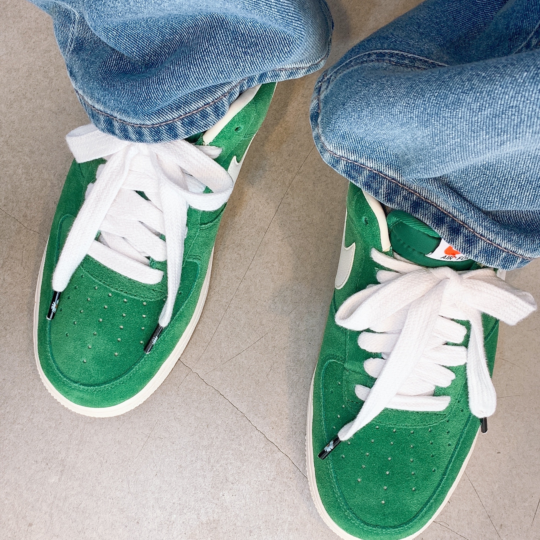 Nike Air Force 1 Blazer Pack Pine Green 착용 스타일 - 1
