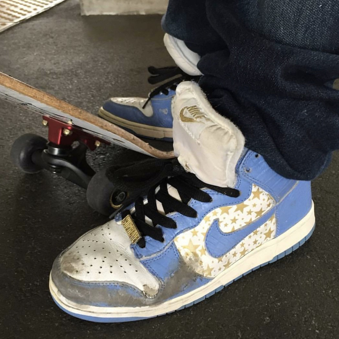 Nike x Supreme Dunk High Pro SB Blue Stars, Nike x Supreme Dunk High Pro SB Orange Stars 착용 스타일 - 5