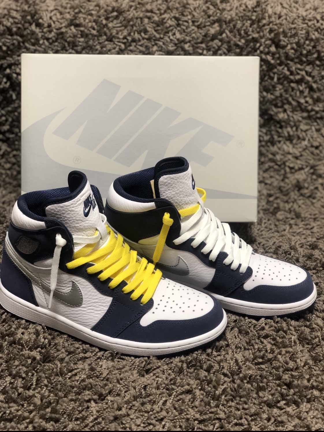 IAB Studio Hoodie Navy - 21SS, Jordan 1 Retro High OG CO.JP Midnight Navy 착용 스타일 - 3