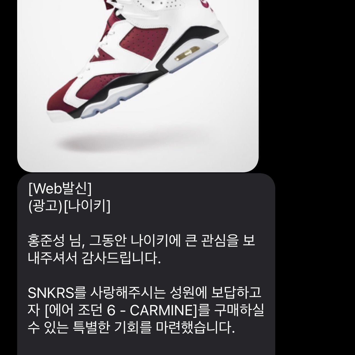 Jordan 6 Retro Carmine 2021 착용 스타일