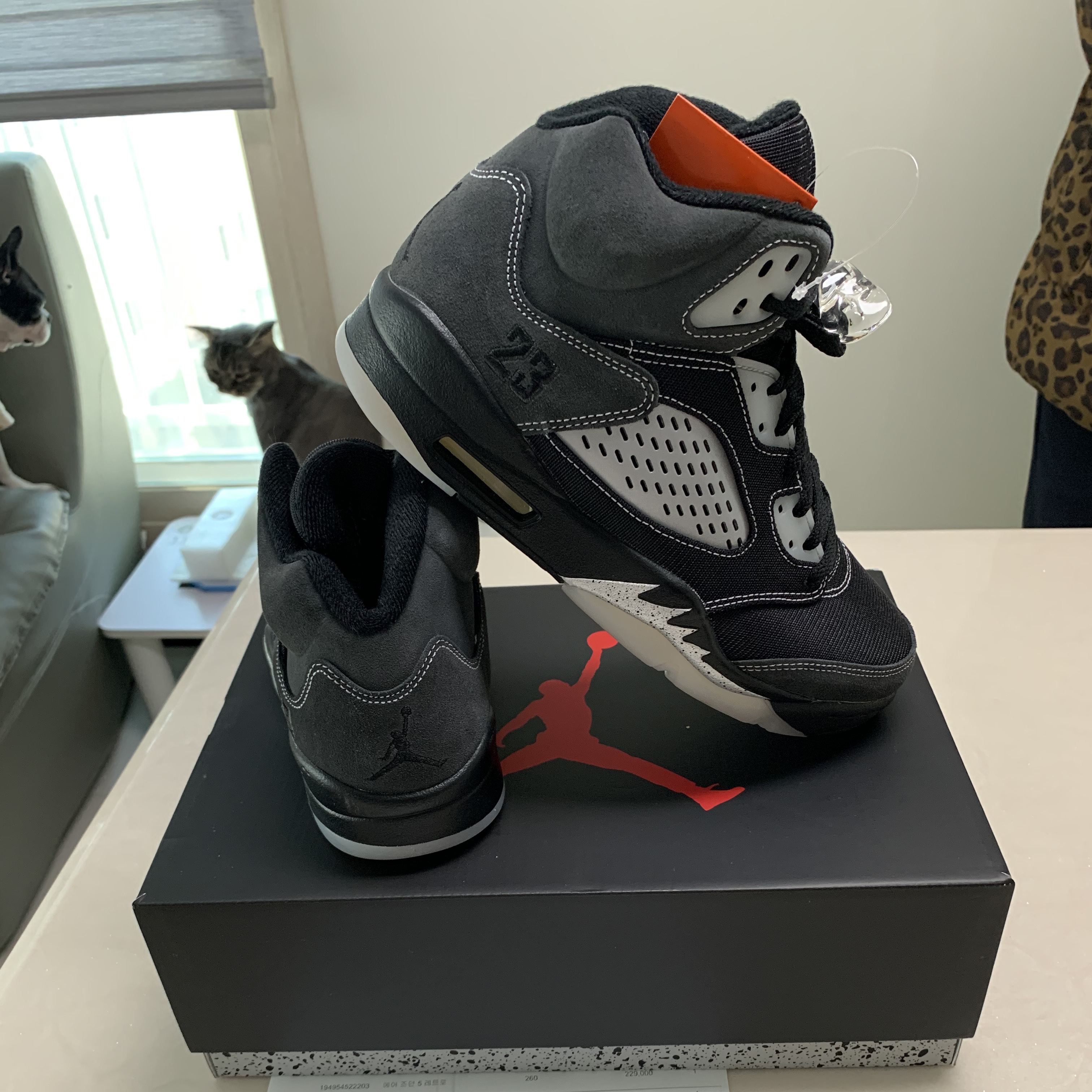 Jordan 5 Retro Anthracite 착용 스타일 - 5