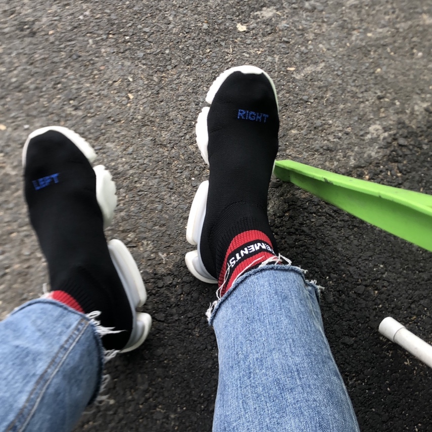 Reebok x Vetements Sock Pump High Top Black 착용 스타일