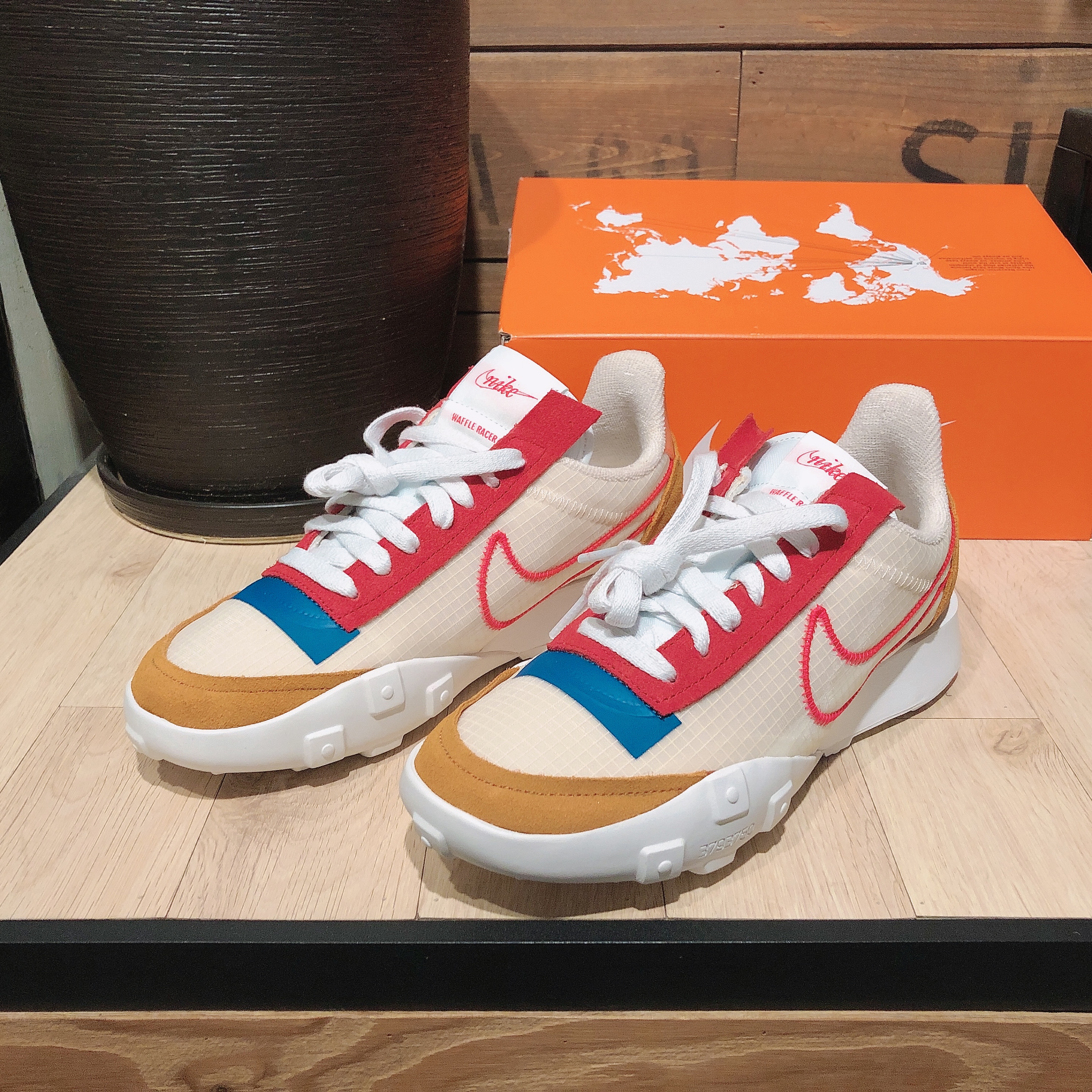 (W) Nike Waffle Racer 2X Pearl White 착용 스타일 - 4