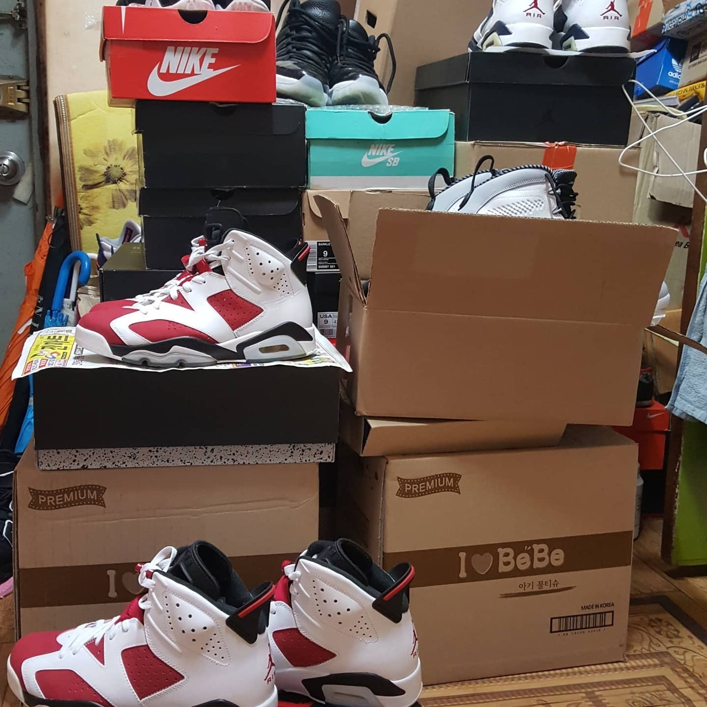 Jordan 6 Retro Carmine 2014 착용 스타일 - 1