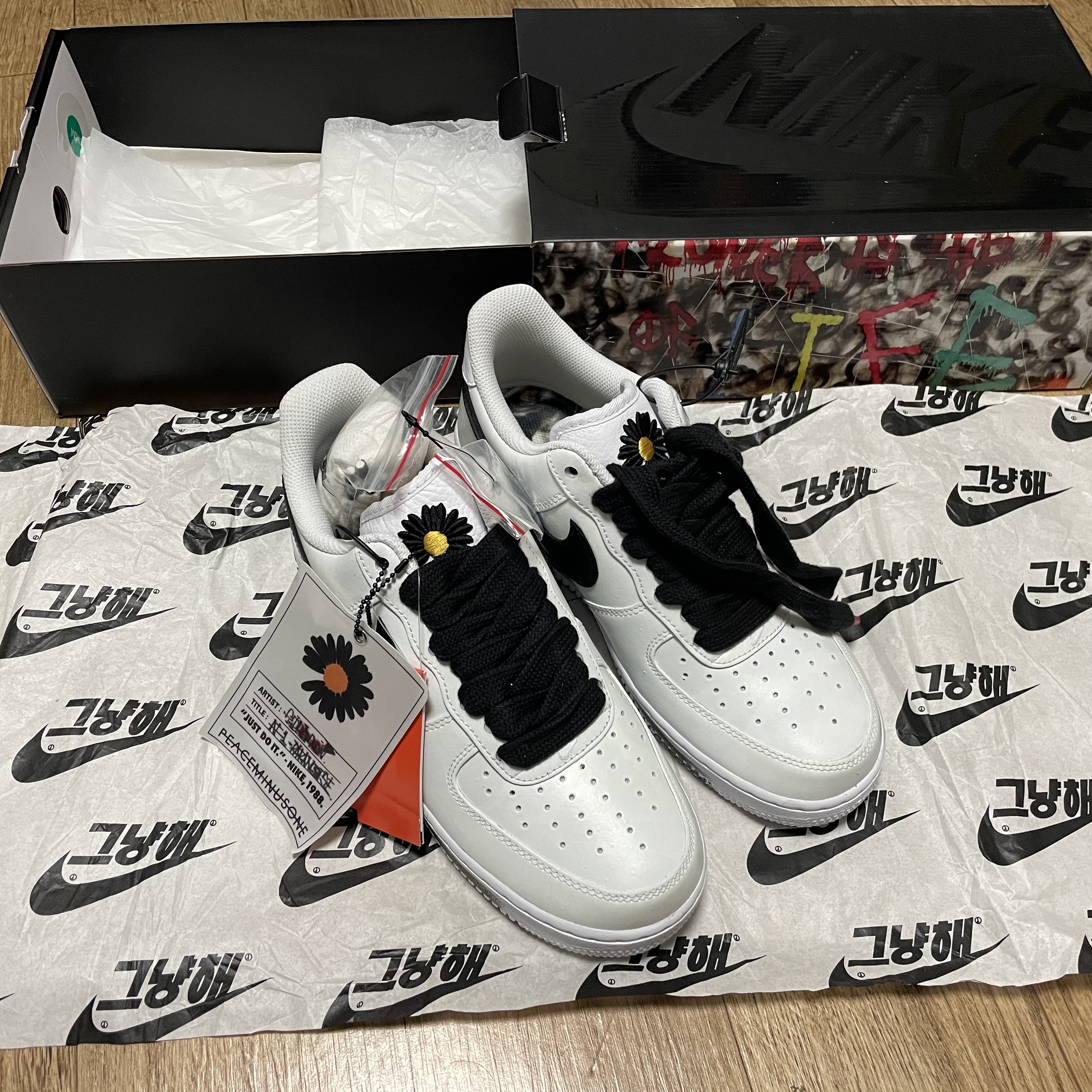 Nike x Peaceminusone Air Force 1 Low Para-Noise 2.0 착용 스타일 - 1