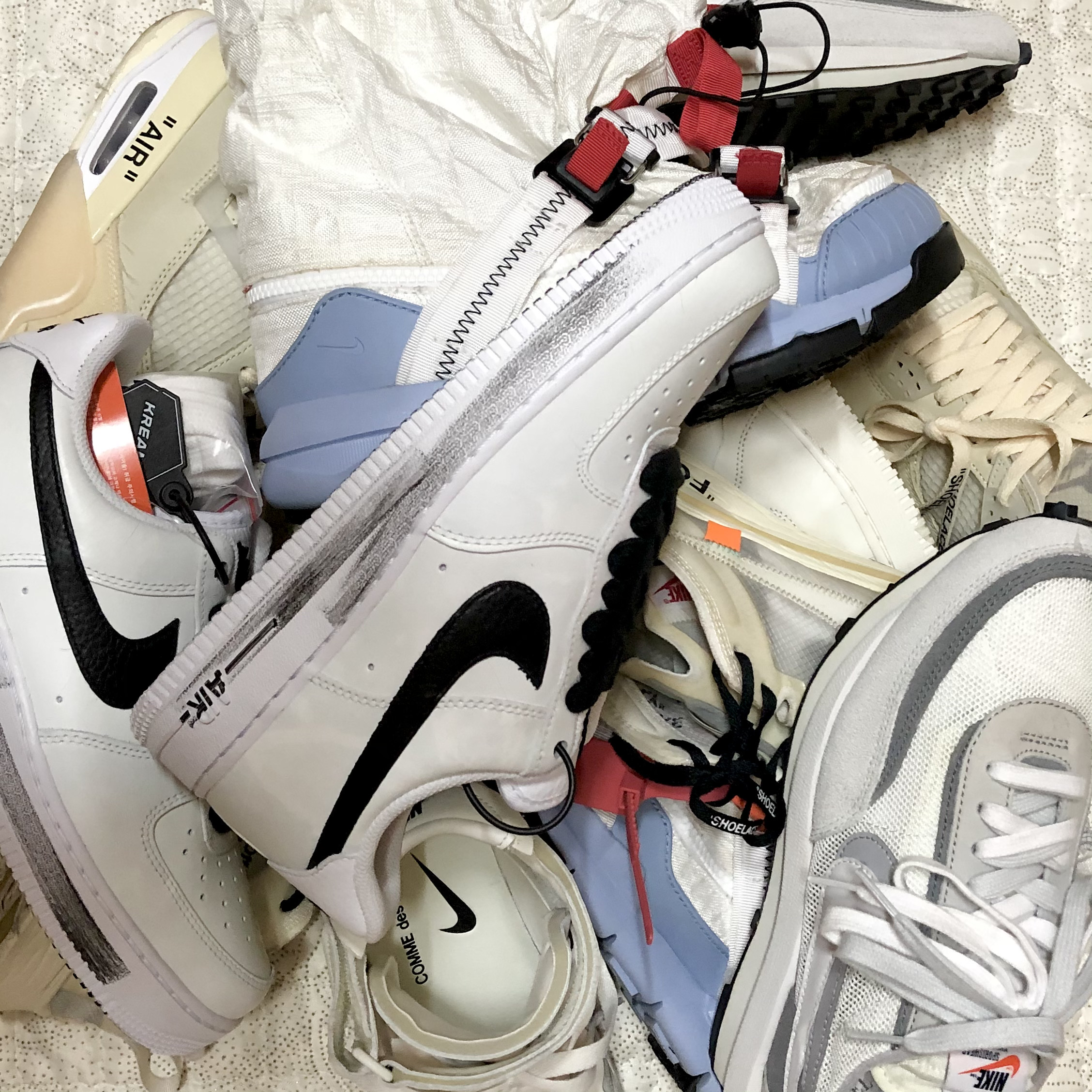 Nike x Peaceminusone Air Force 1 Low Para-Noise 2.0, Nike x Sacai LDWaffle Summit White ์ฐฉ์ฉ ์คํ์ผ