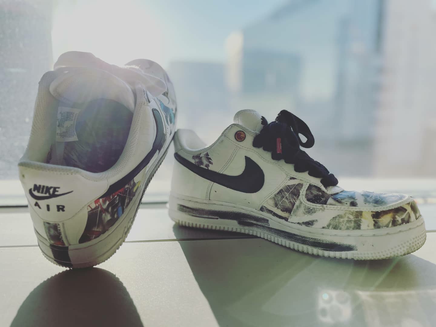 Nike x Peaceminusone Air Force 1 Low Para-Noise 2.0 착용 스타일 - 2