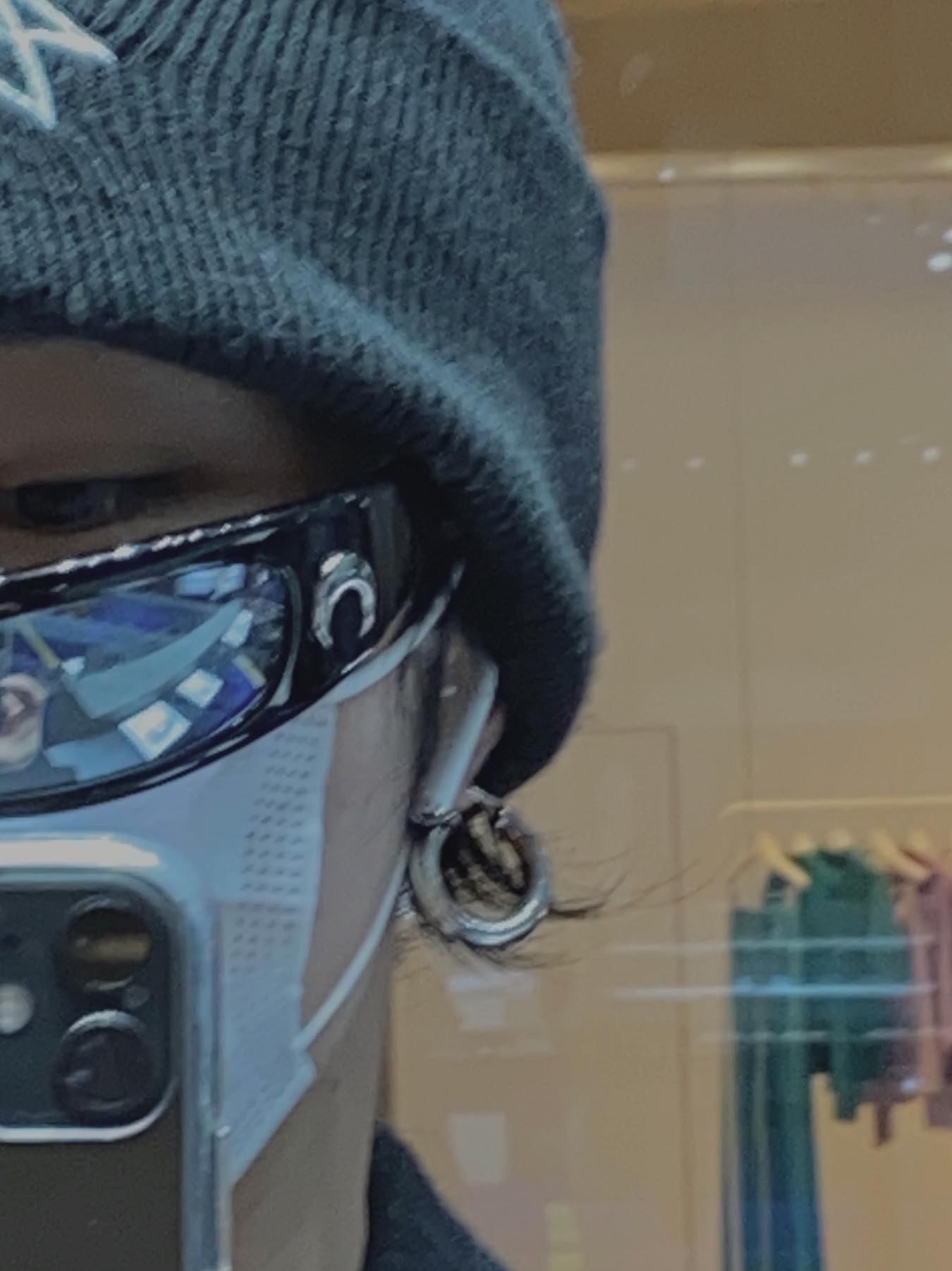 Nike x Stussy Cuff Beanie Black, Nike x Ambush Dunk High Black 착용 스타일 - 3
