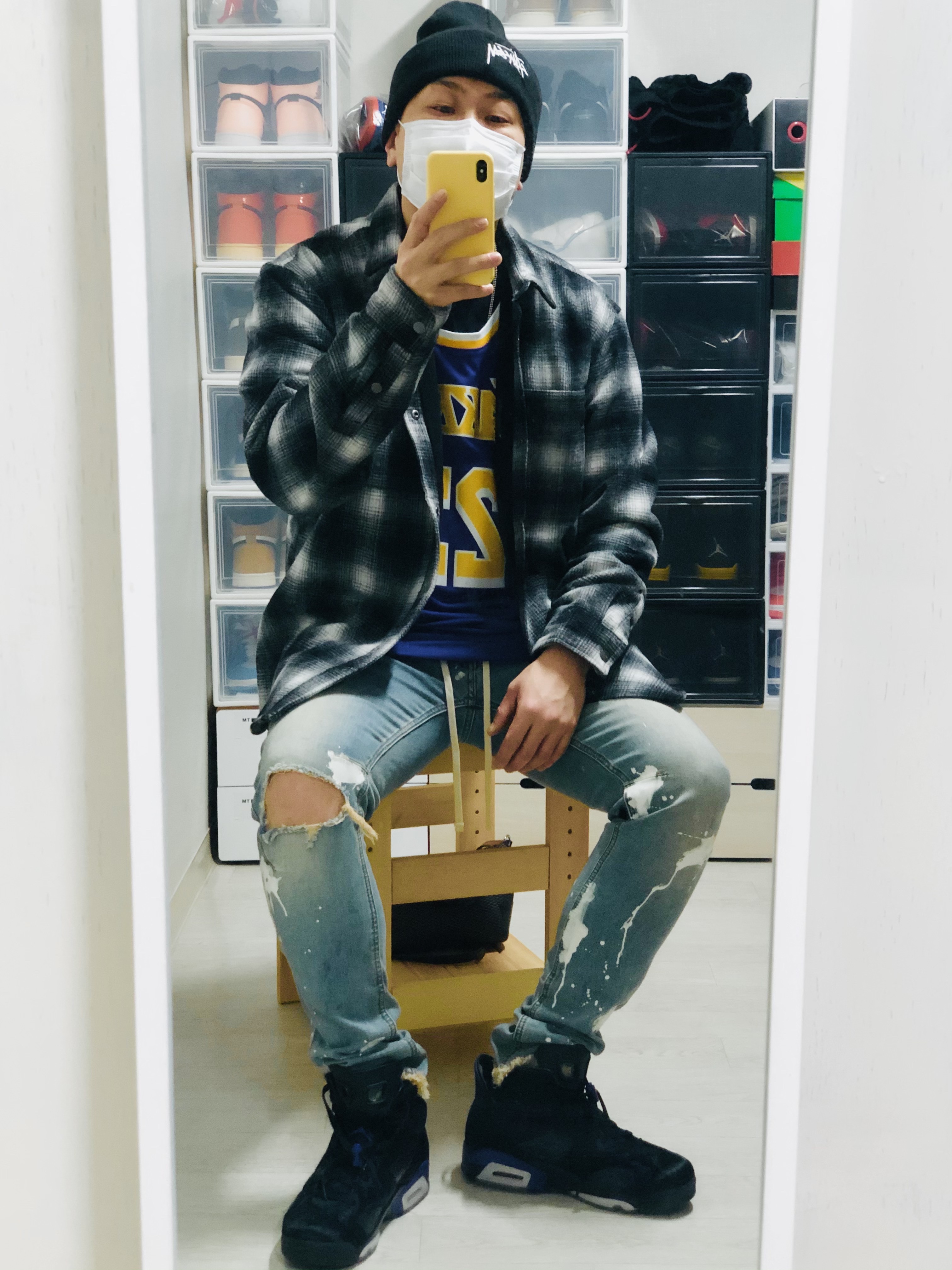 Jordan 6 x Social Status Retro 착용 스타일