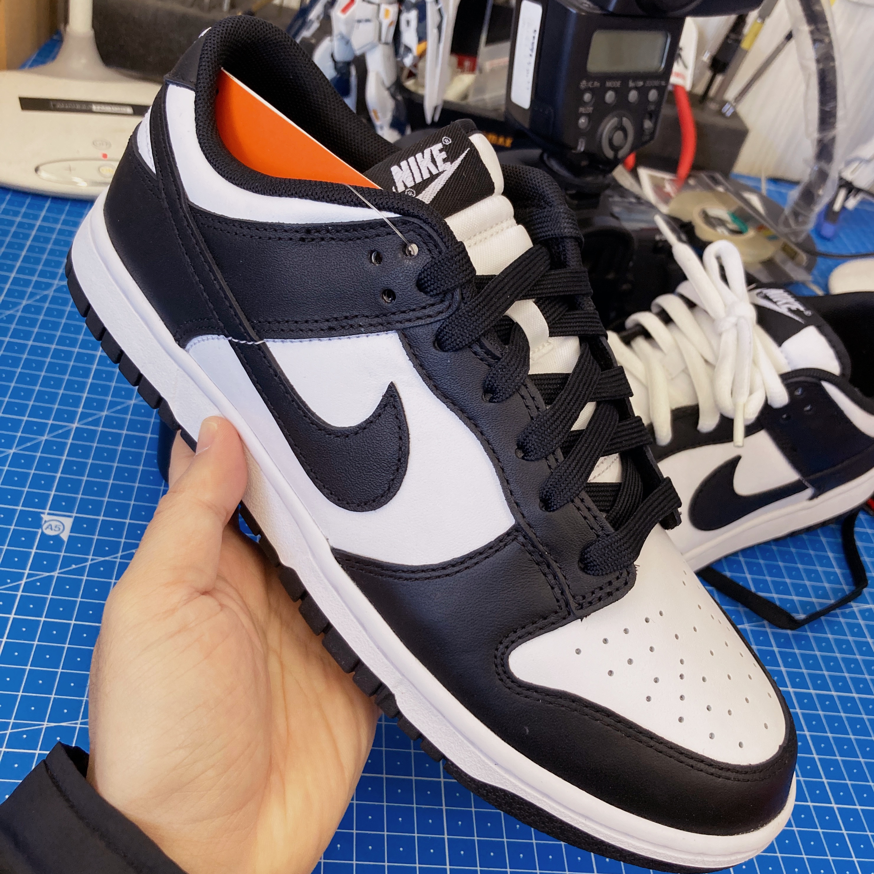 Nike Dunk Low Retro Black 착용 스타일 - 2