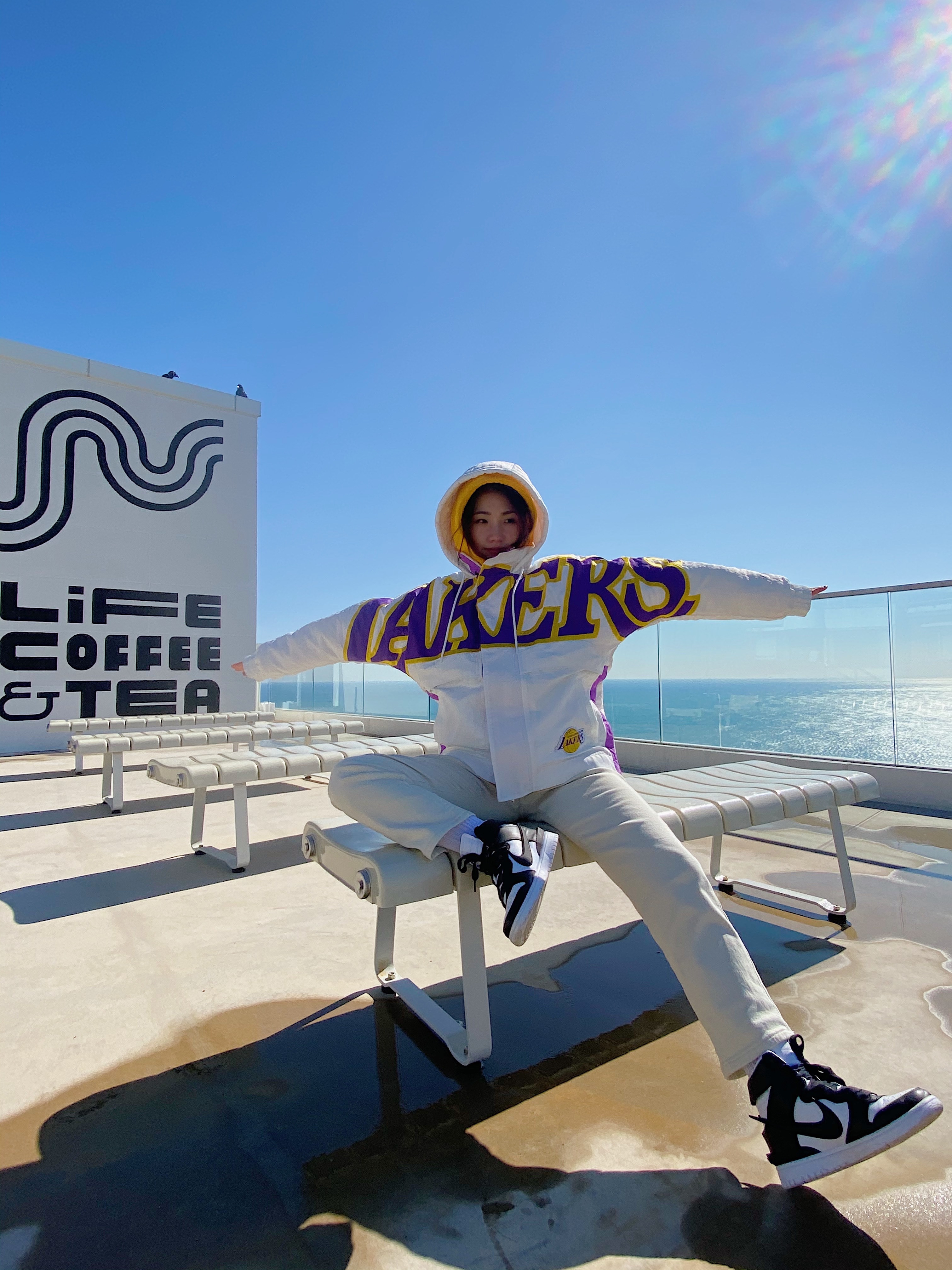 Nike x Ambush Dunk High Black, (W) Nike x Ambush NBA Collection Lakers Jacket - Asia 착용 스타일