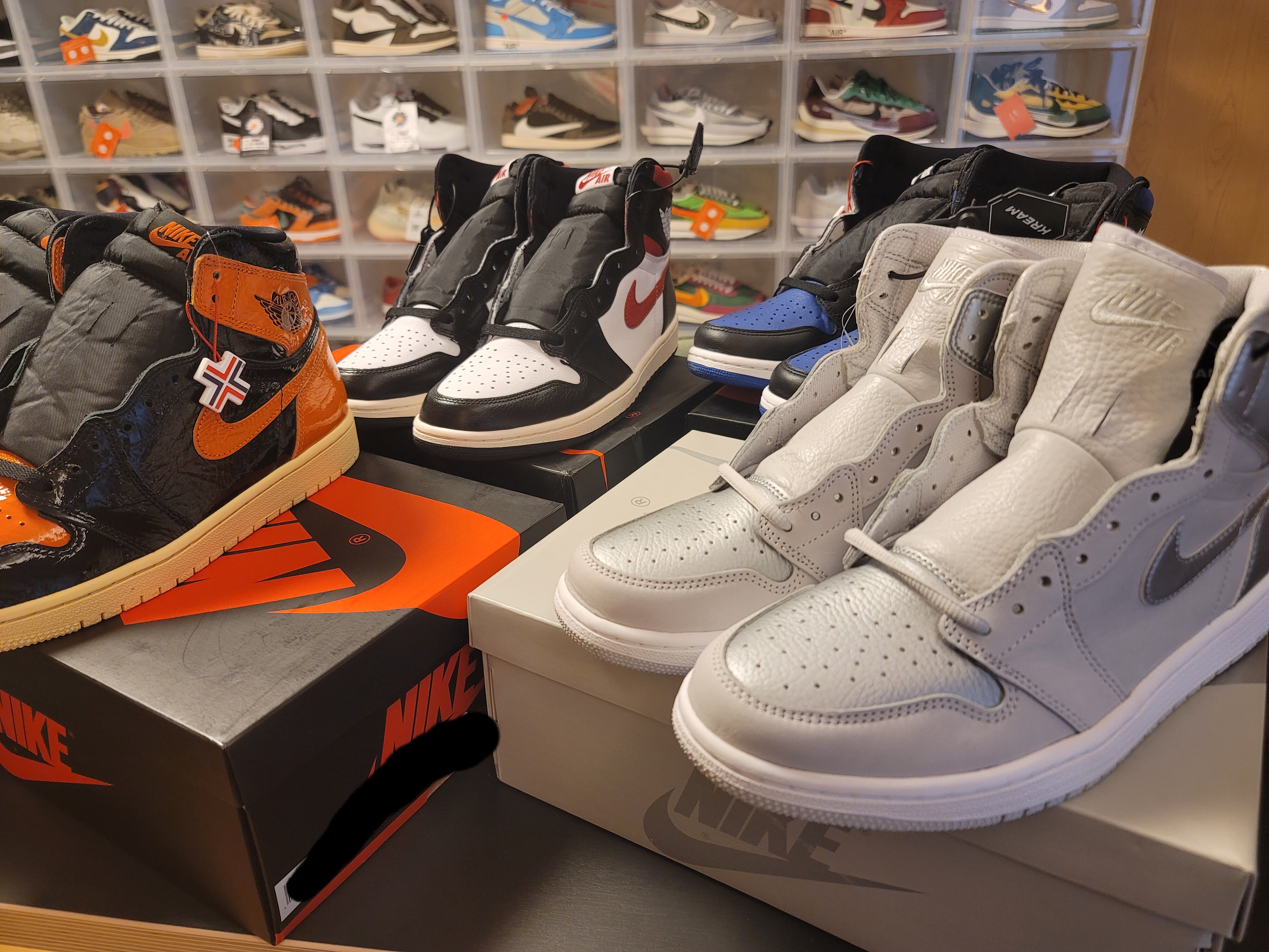 Jordan 1 Retro High OG Gym Red, Jordan 1 Retro High Shattered Backboard 3.0 착용 스타일 - 2