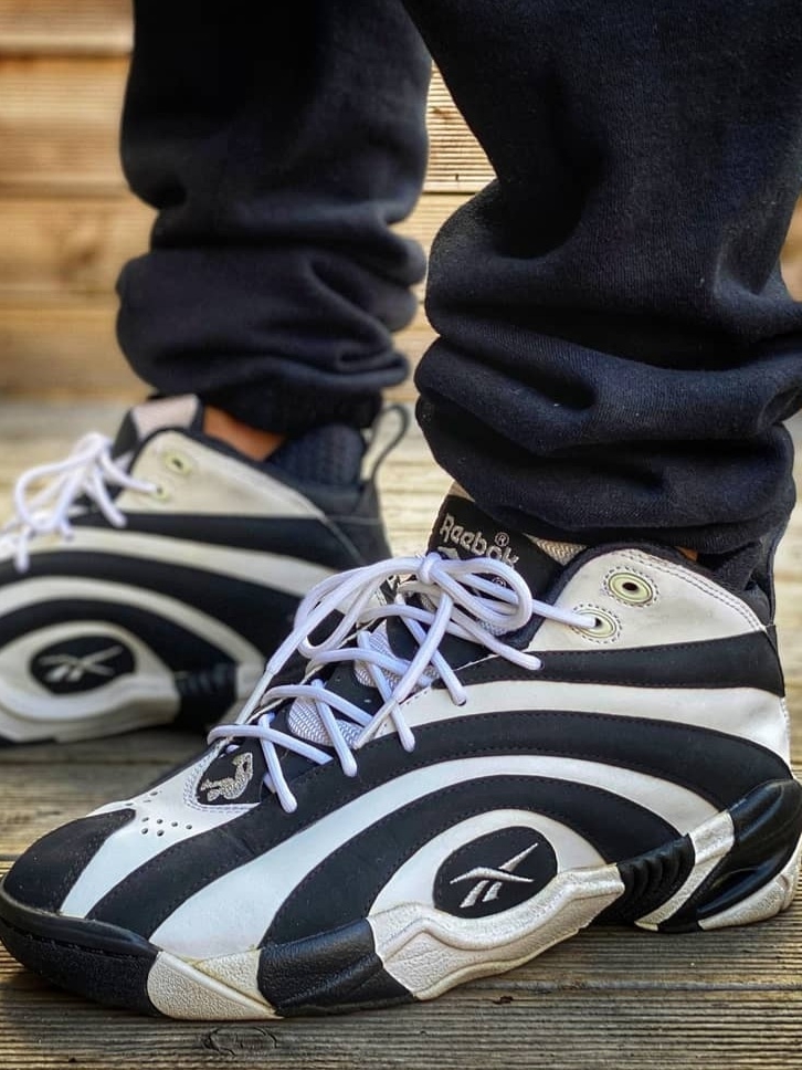 Reebok Shaqnosis Black White 2020 착용 스타일 - 2