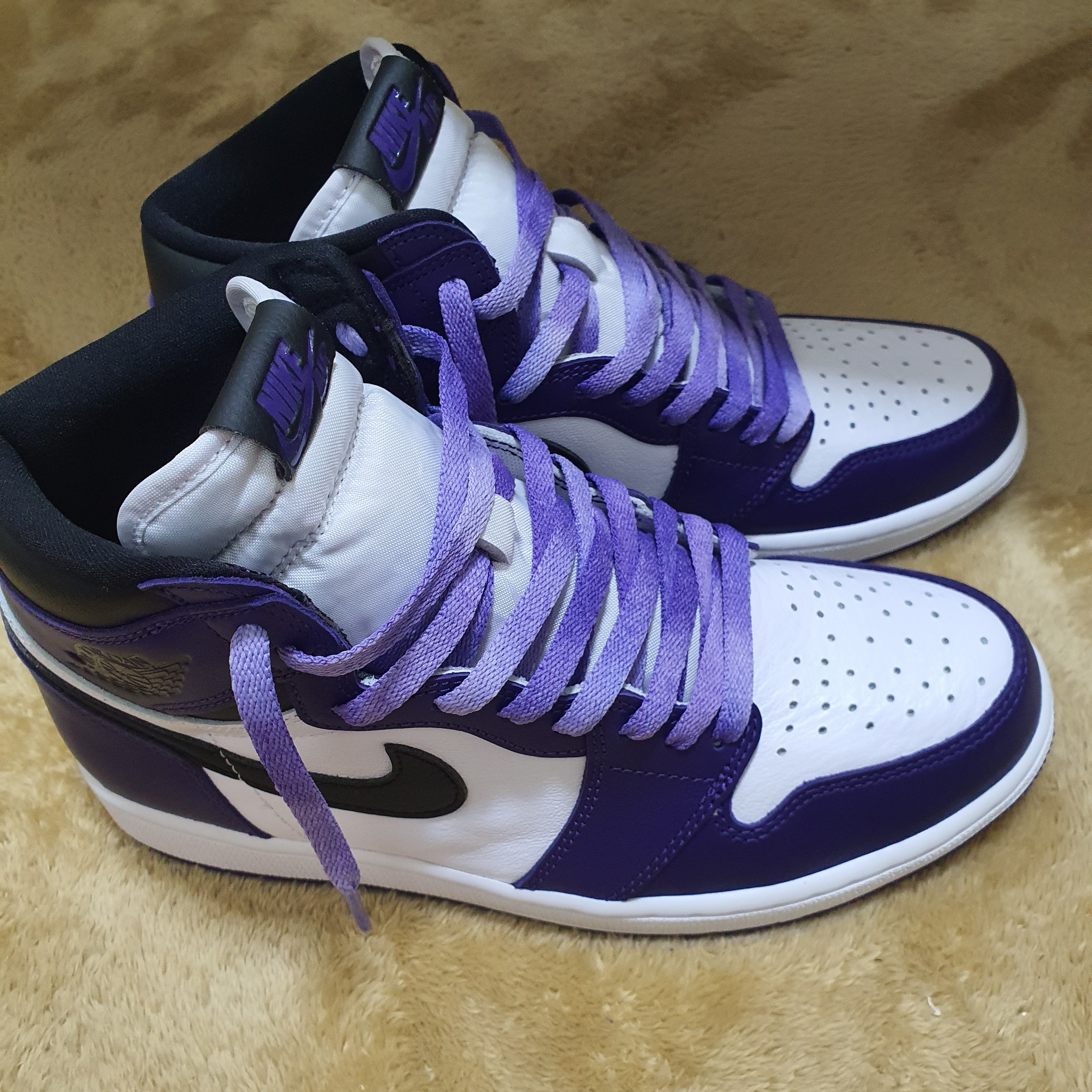 Jordan 1 Retro High OG Court Purple 2020 착용 스타일 - 3