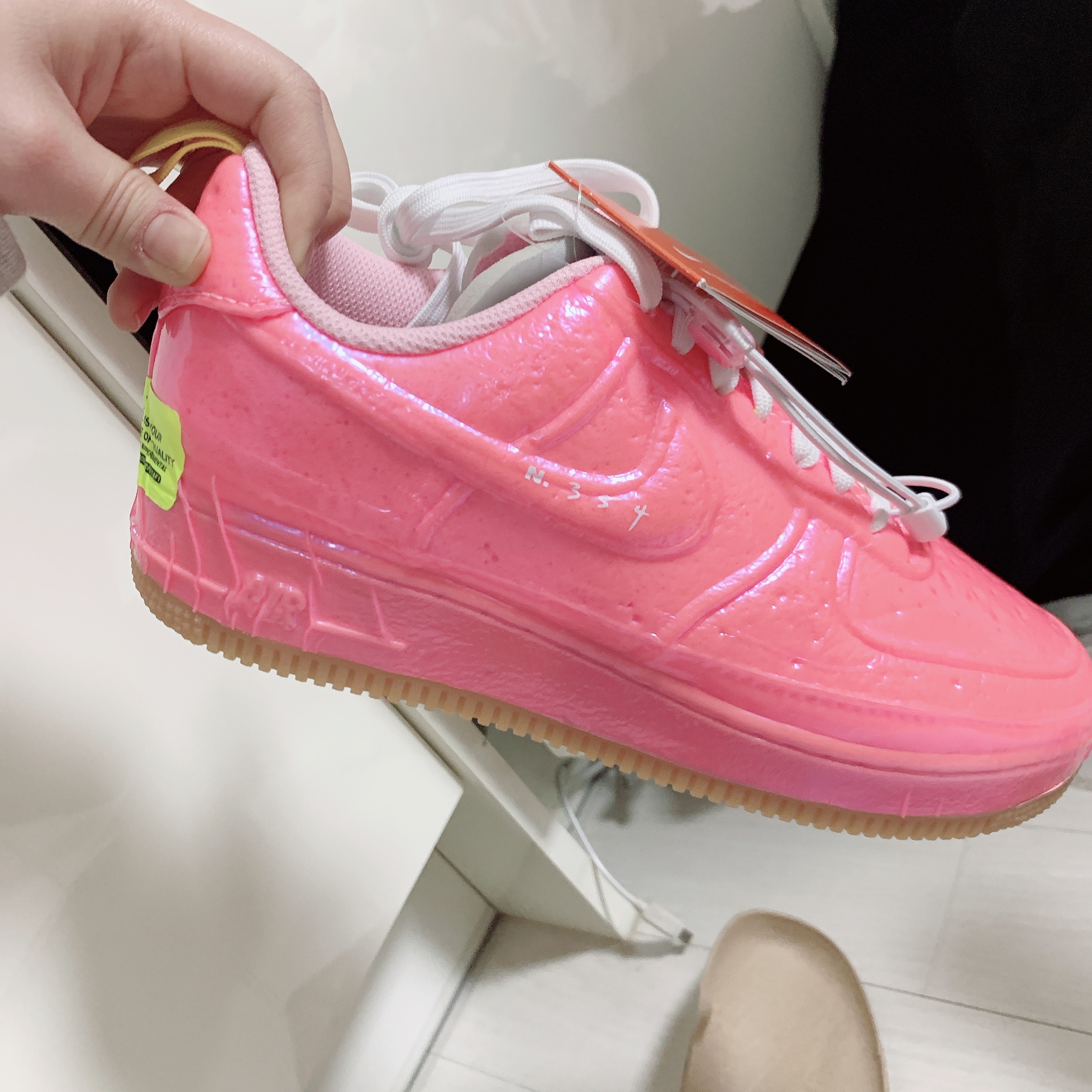 Nike Air Force 1 Experimental Racer Pink 착용 스타일