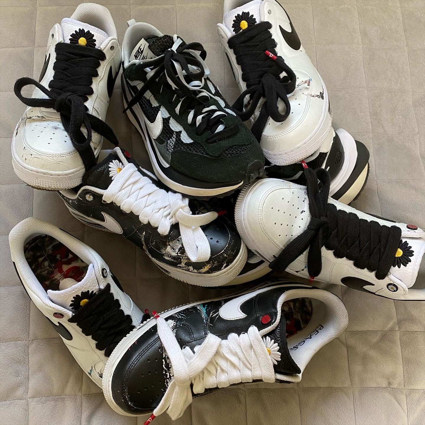 Nike x Peaceminusone Air Force 1 Low Para-Noise, Nike x Peaceminusone Air Force 1 Low Para-Noise 2.0 착용 스타일